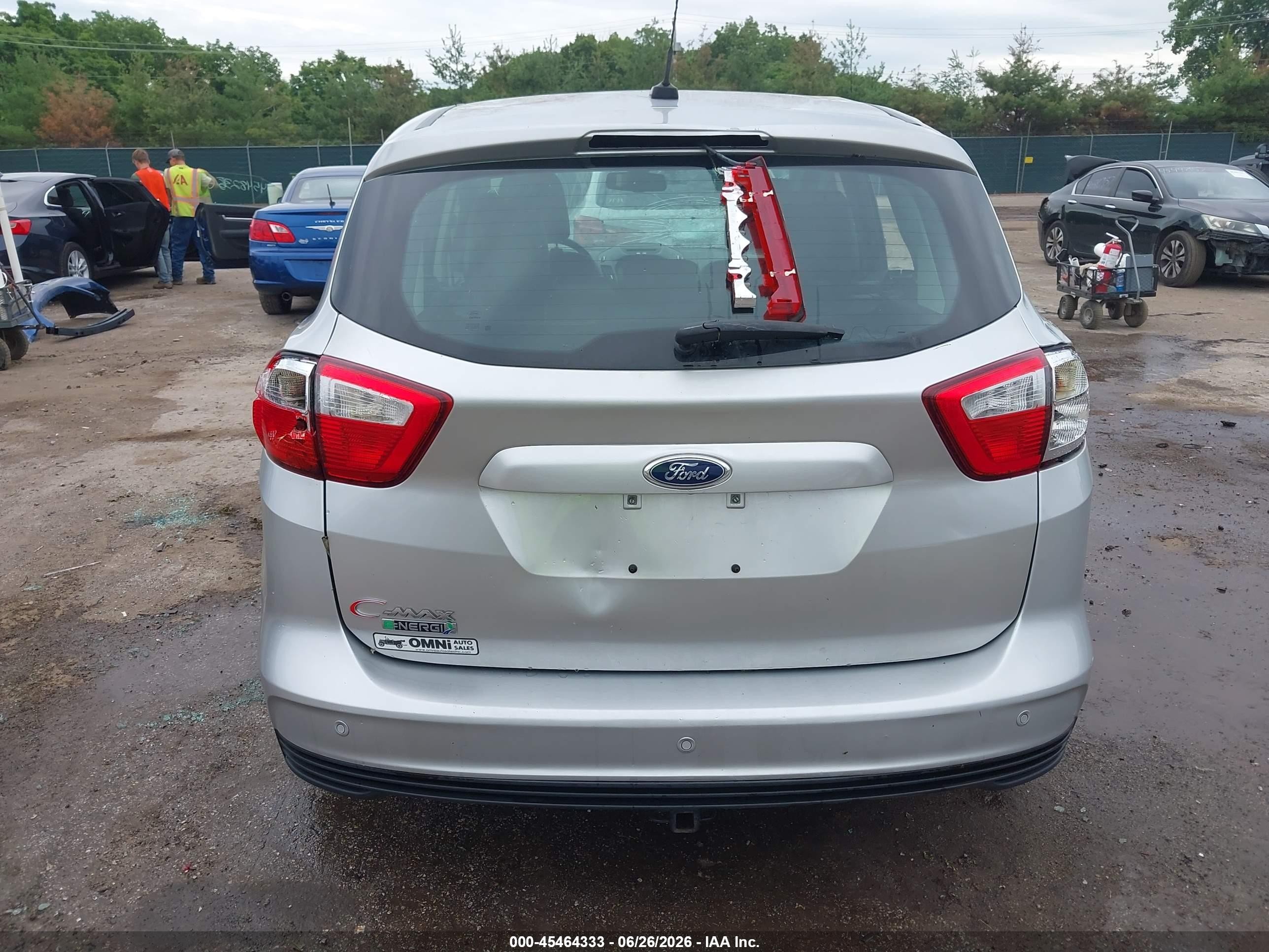 2013 Ford C-max Energi Sel Silver vin: 1FADP5CUXDL553970