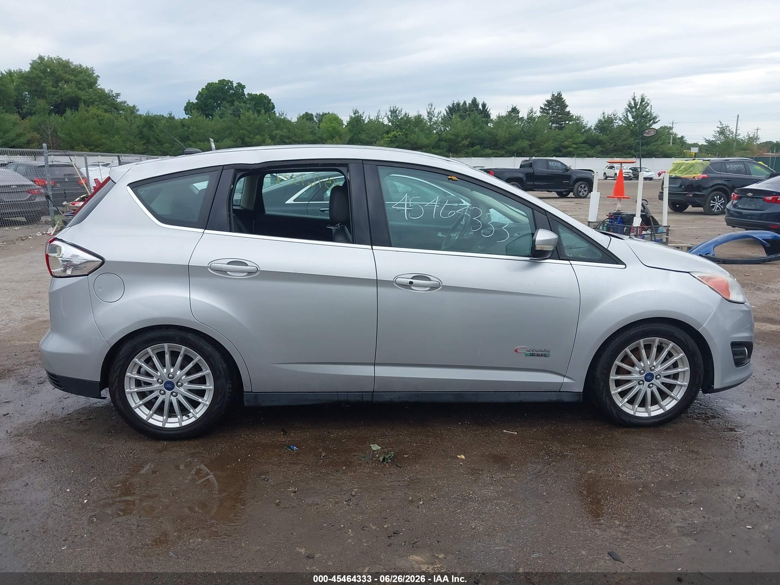 2013 Ford C-max Energi Sel Silver vin: 1FADP5CUXDL553970