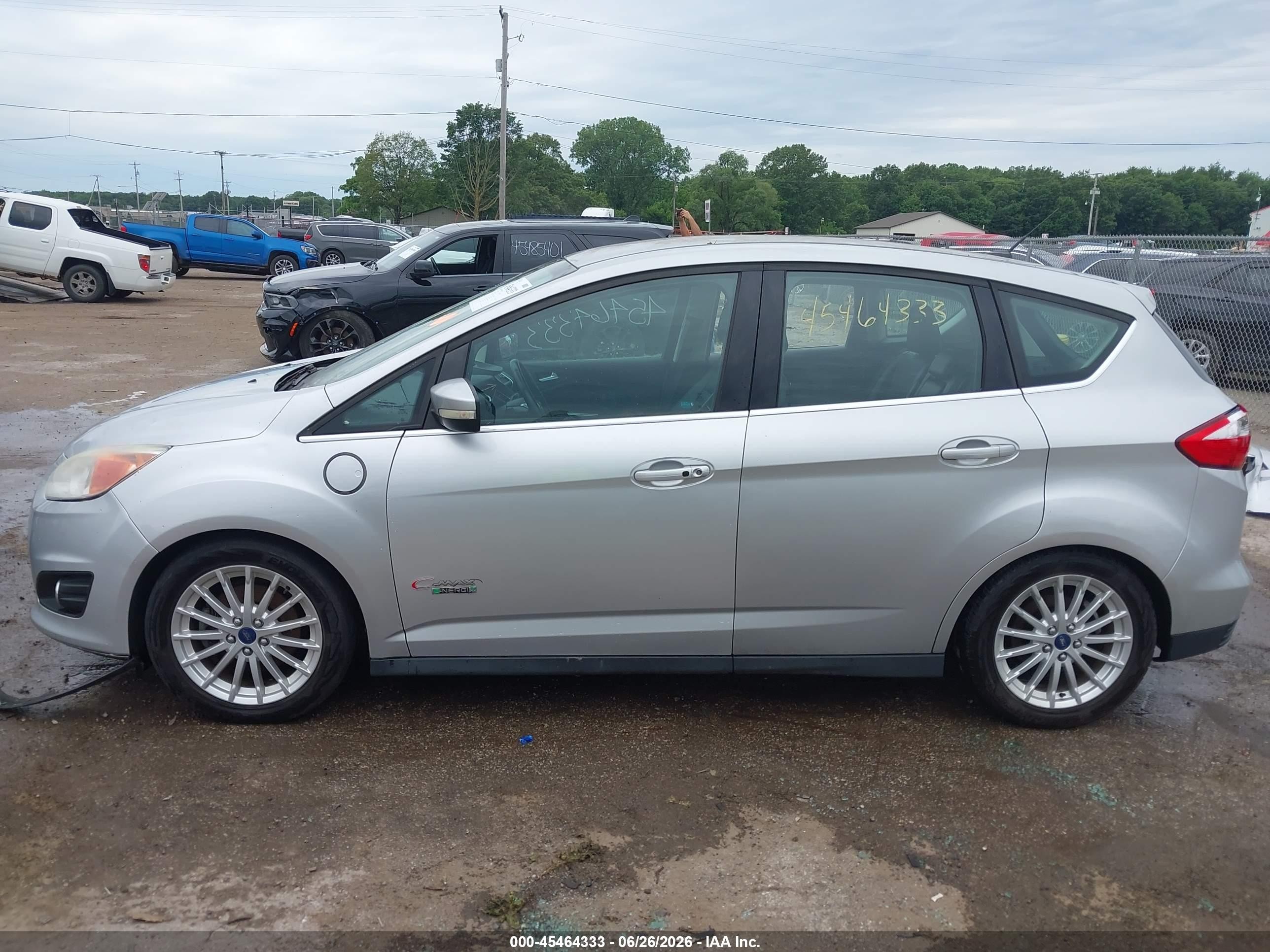 2013 Ford C-max Energi Sel Silver vin: 1FADP5CUXDL553970