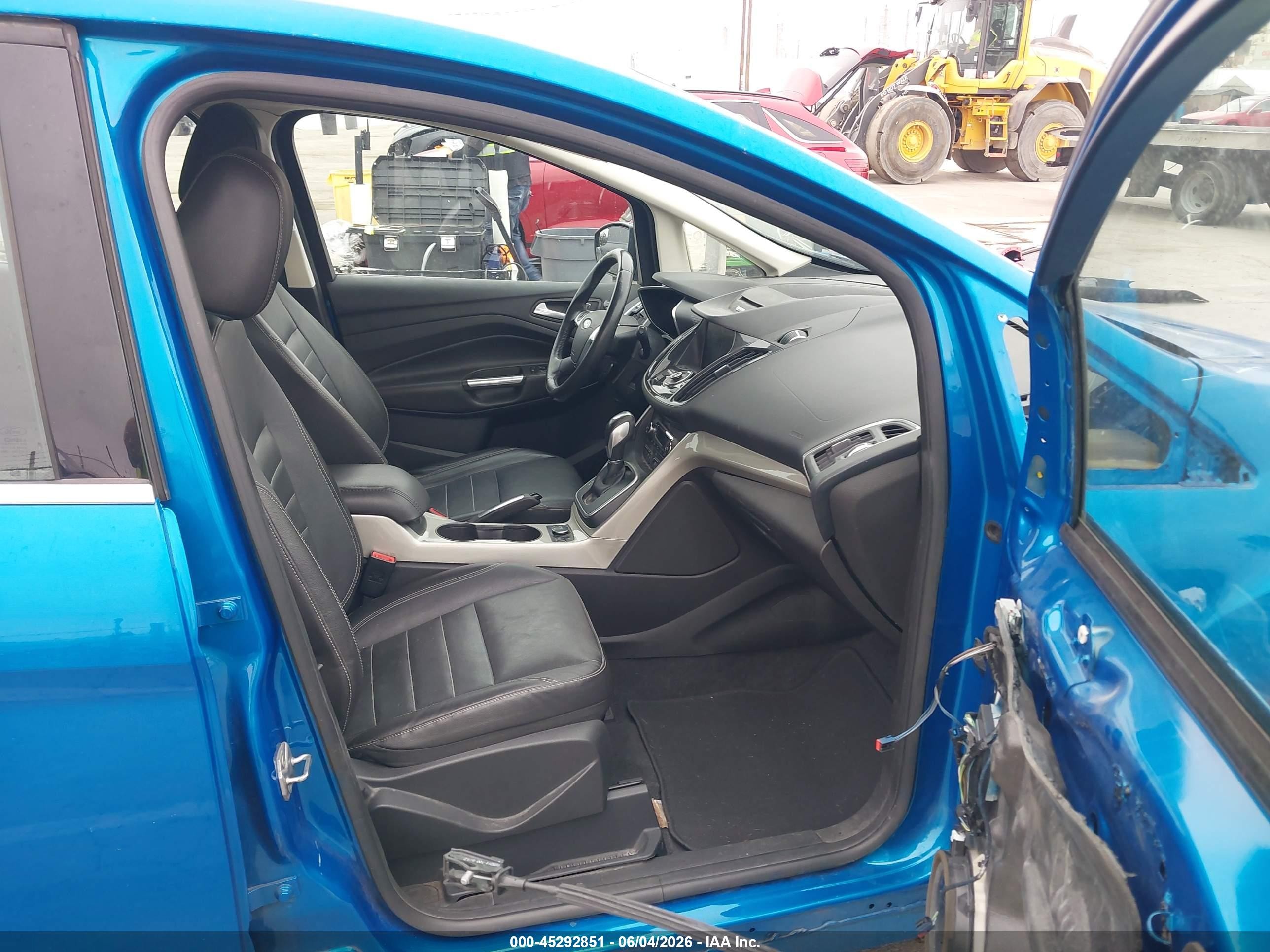 2013 Ford C-max Energi Sel Blue vin: 1FADP5CUXDL556206