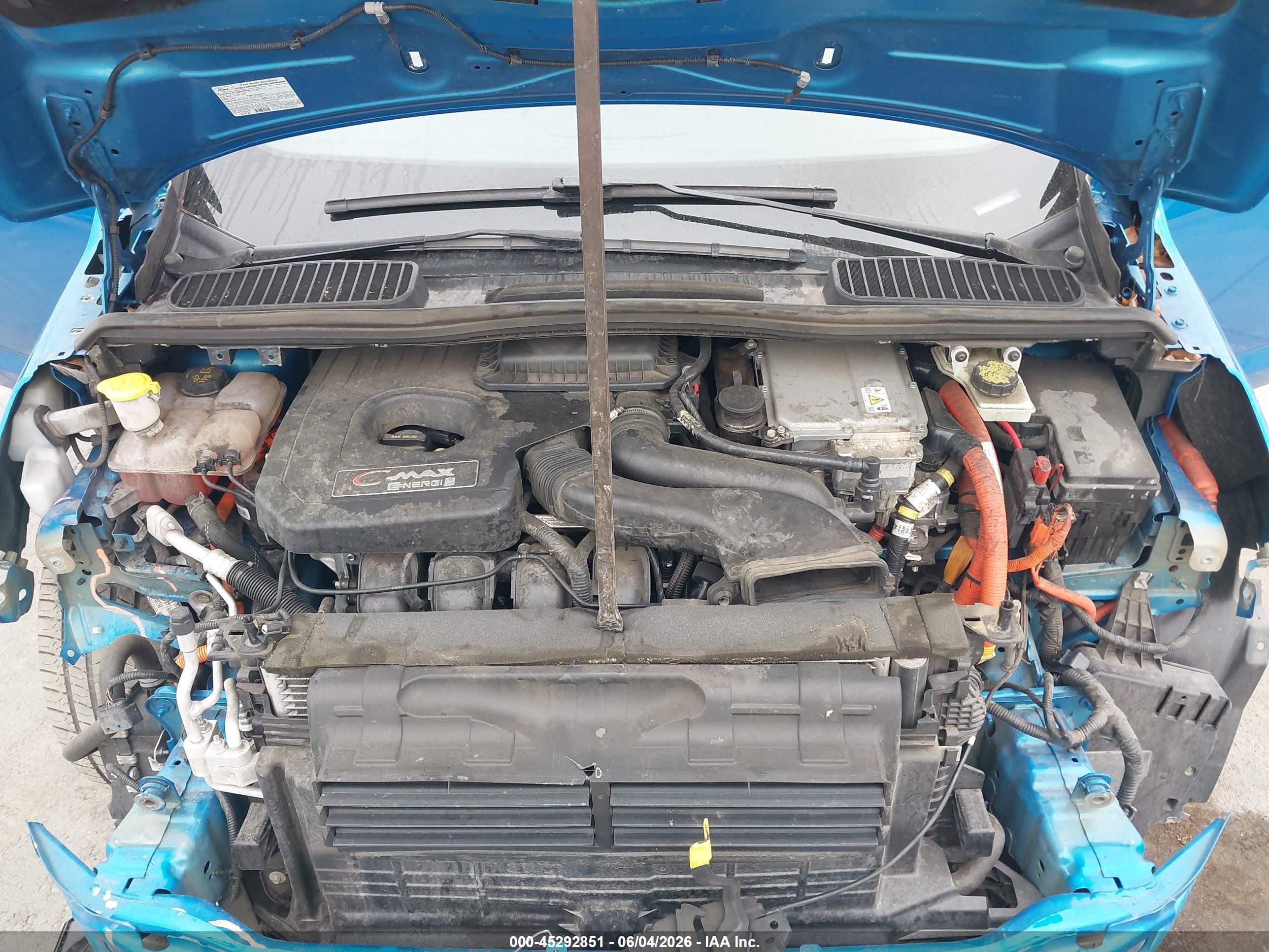 2013 Ford C-max Energi Sel Blue vin: 1FADP5CUXDL556206
