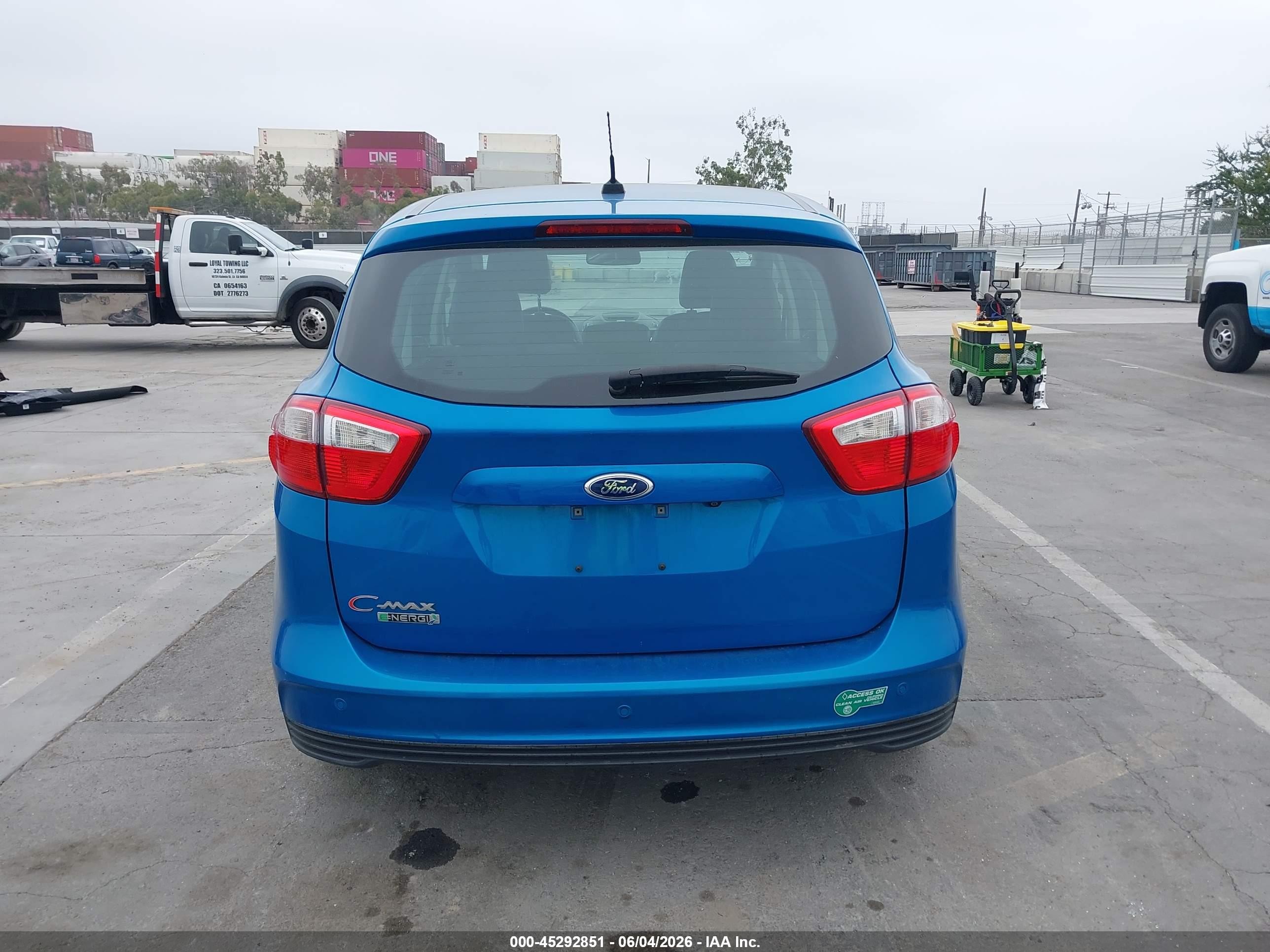 2013 Ford C-max Energi Sel Blue vin: 1FADP5CUXDL556206