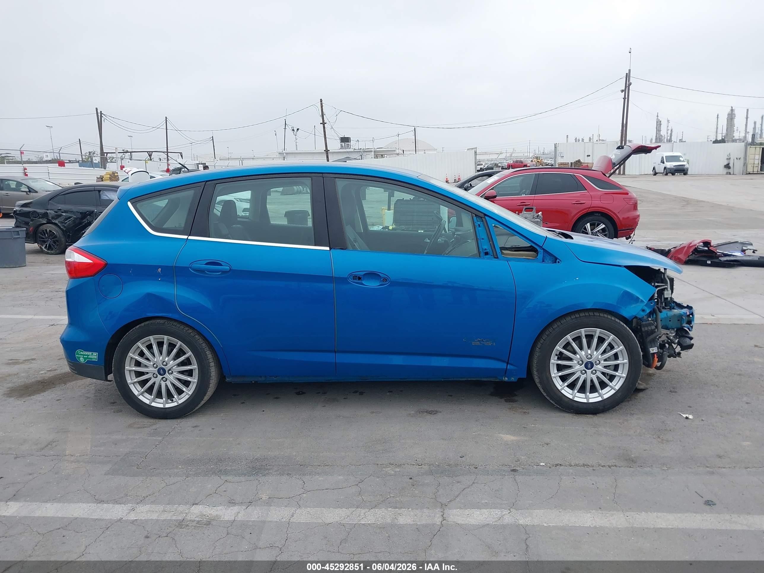 2013 Ford C-max Energi Sel Blue vin: 1FADP5CUXDL556206