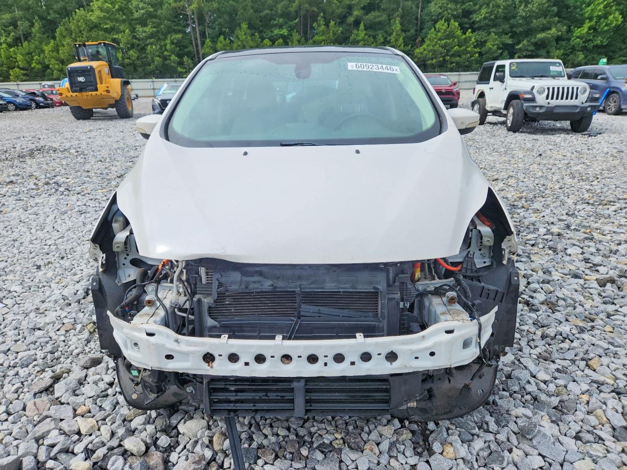2014 Ford C-max Premium White vin: 1FADP5CUXEL500512