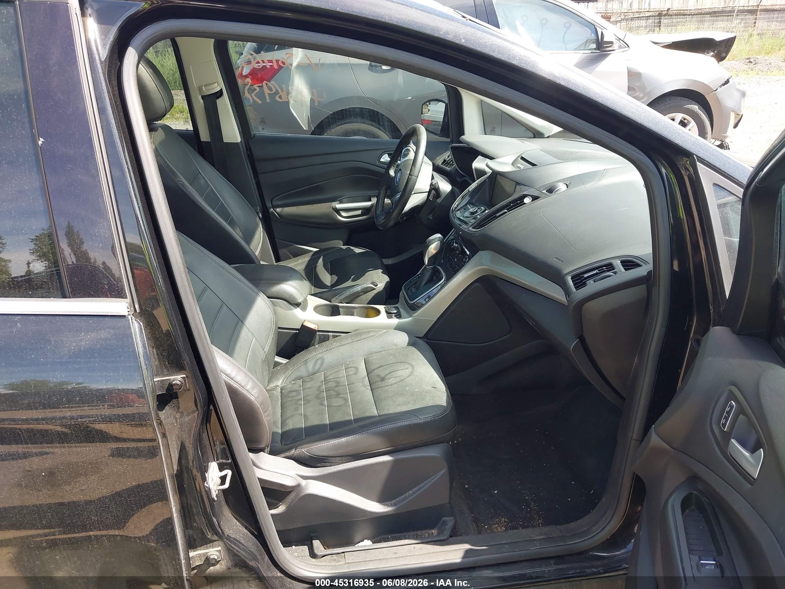2014 Ford C-max Energi Sel Black vin: 1FADP5CUXEL501160