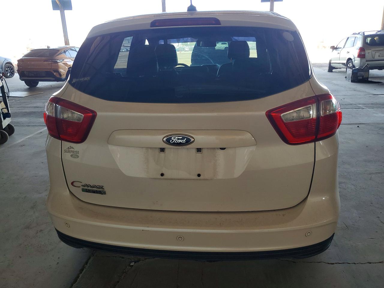 2014 Ford C-max Premium White vin: 1FADP5CUXEL504141