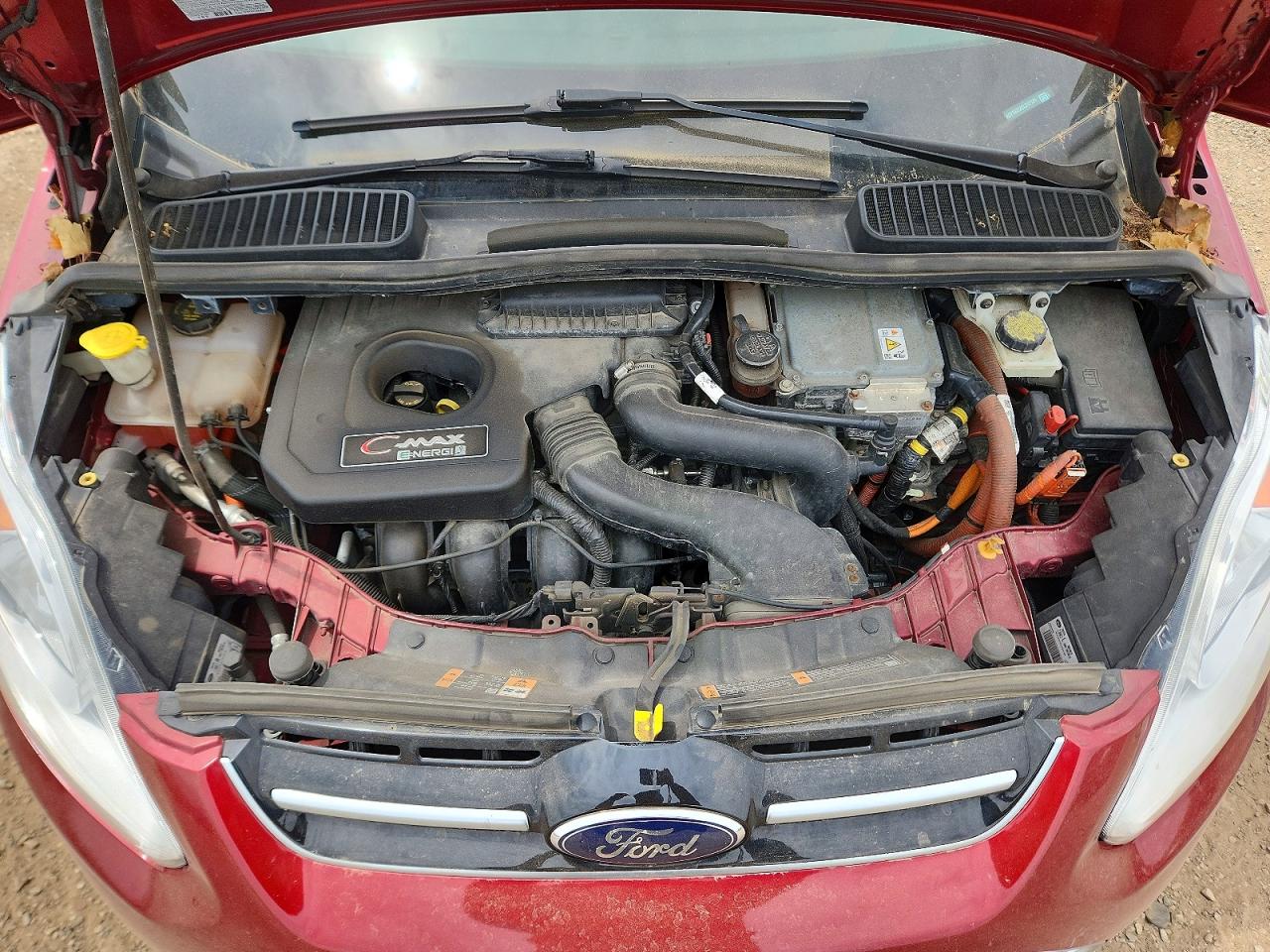 2014 Ford C-max Premium Red vin: 1FADP5CUXEL512126