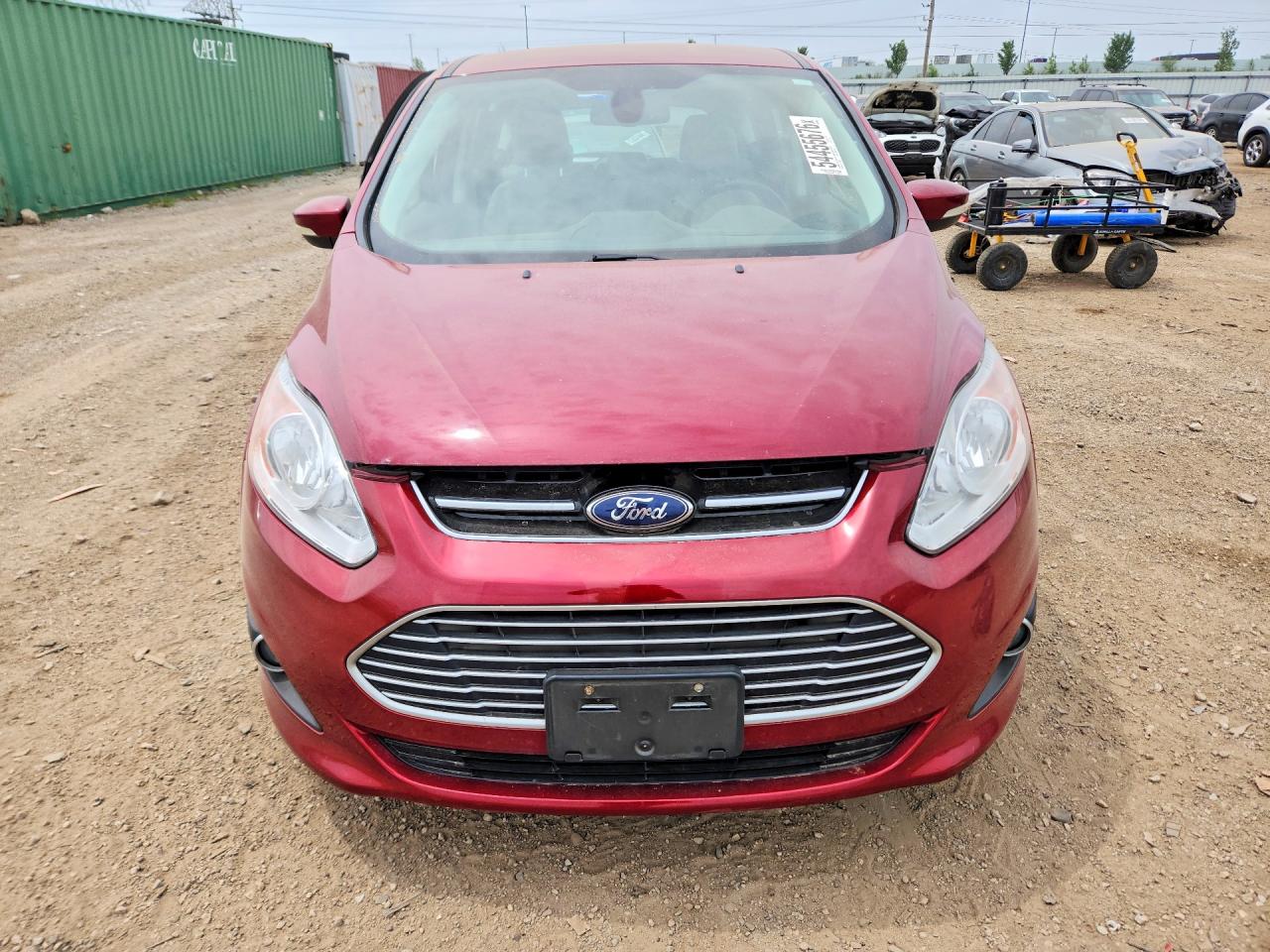 2014 Ford C-max Premium Red vin: 1FADP5CUXEL512126