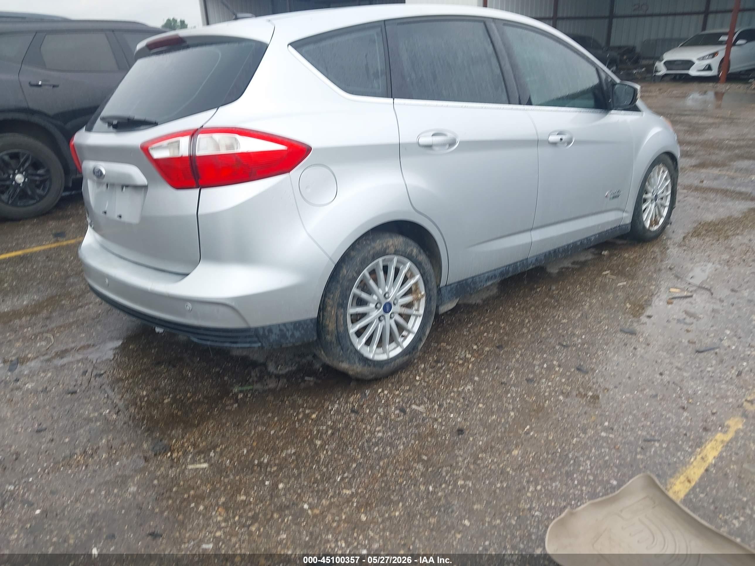 2014 Ford C-max Energi Sel Silver vin: 1FADP5CUXEL513082