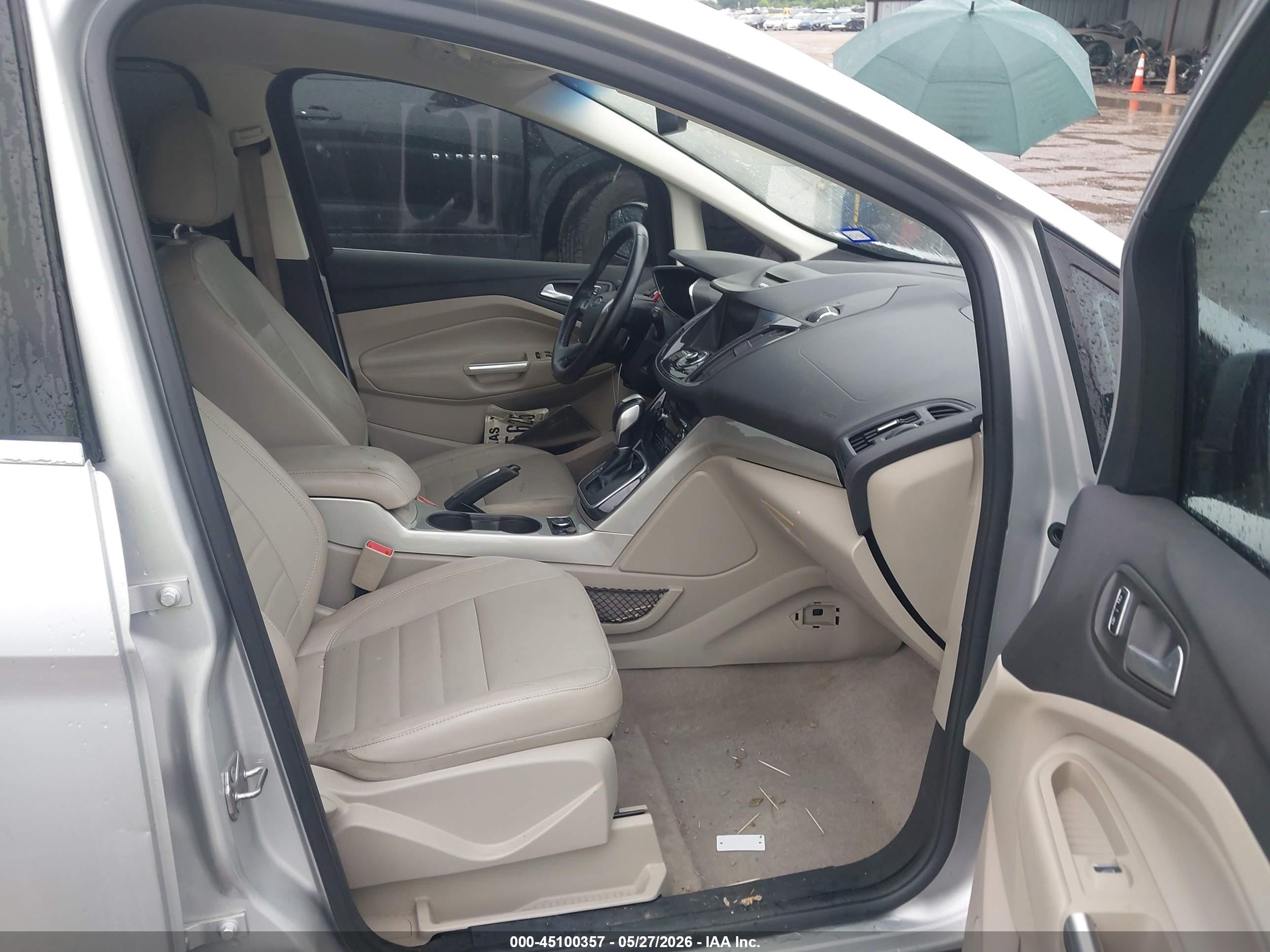 2014 Ford C-max Energi Sel Silver vin: 1FADP5CUXEL513082