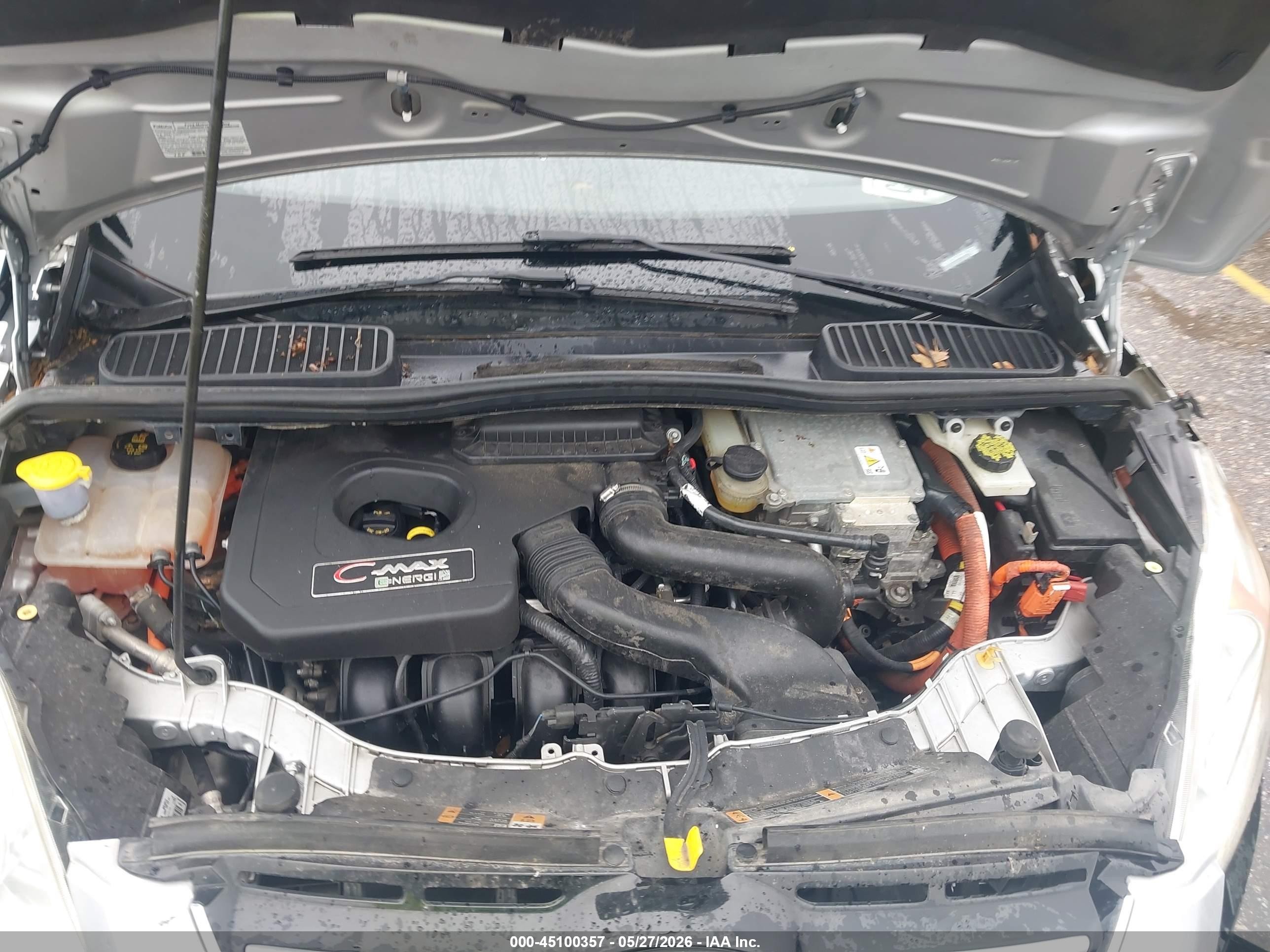 2014 Ford C-max Energi Sel Silver vin: 1FADP5CUXEL513082