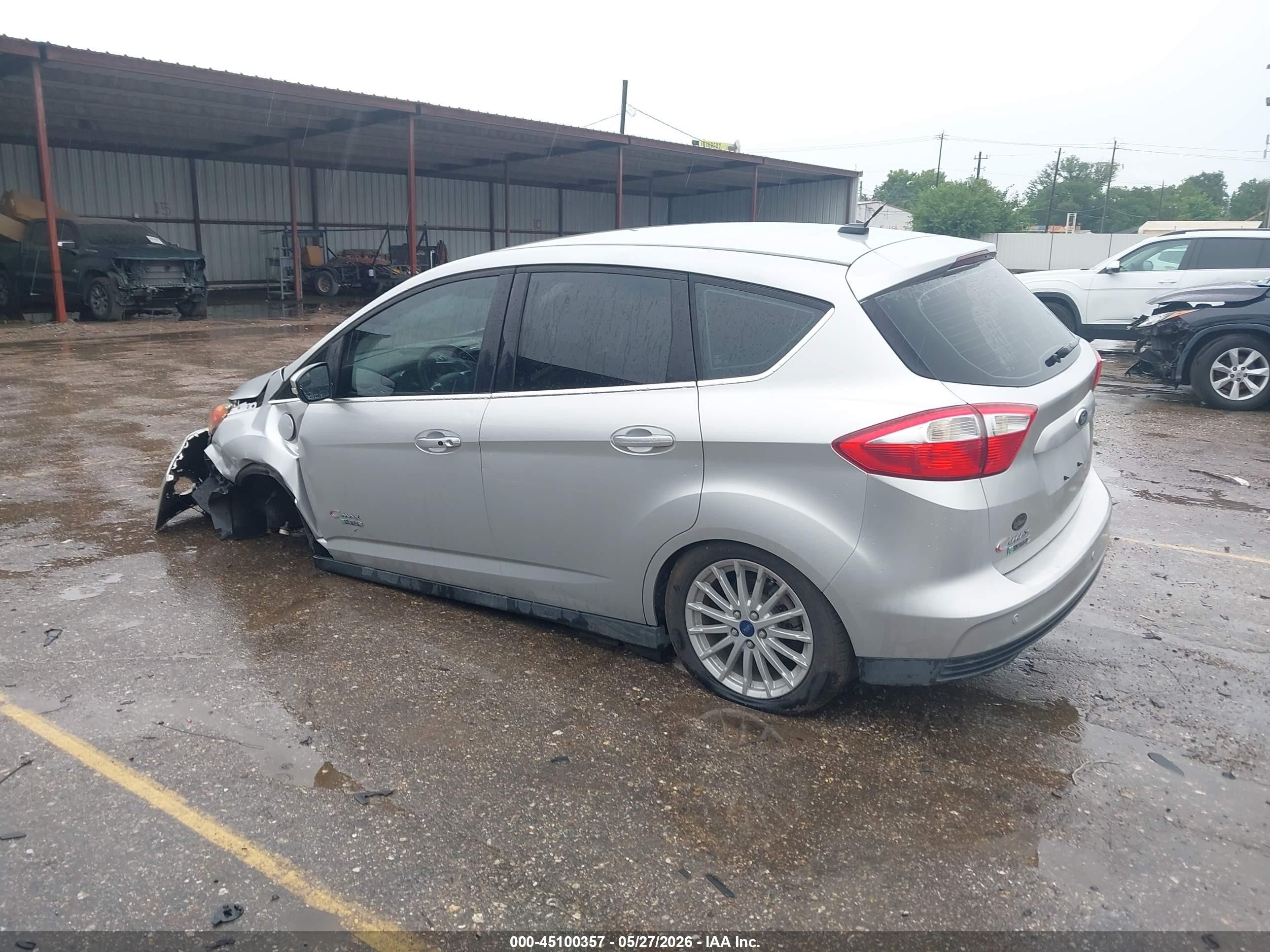 2014 Ford C-max Energi Sel Silver vin: 1FADP5CUXEL513082