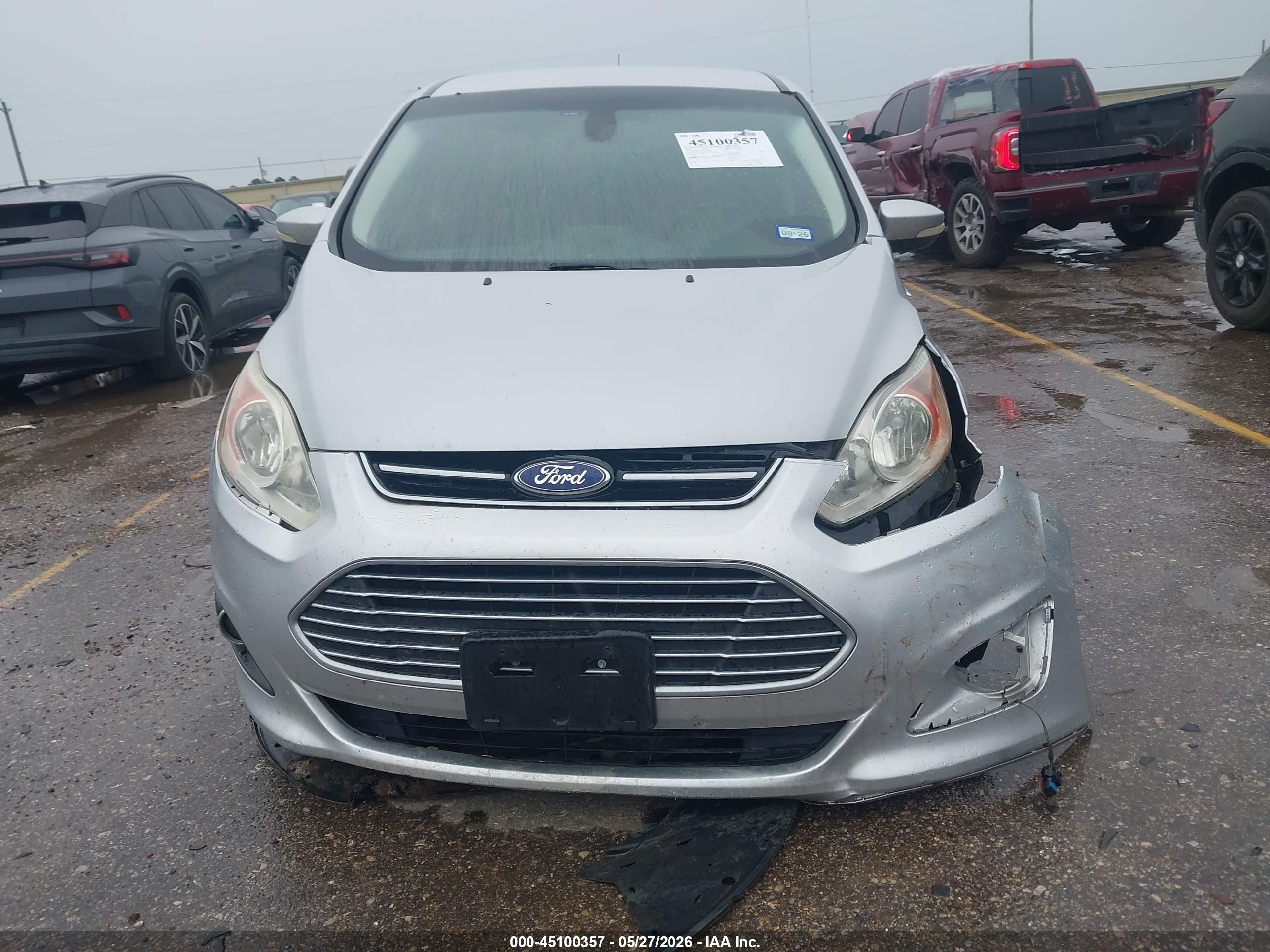 2014 Ford C-max Energi Sel Silver vin: 1FADP5CUXEL513082