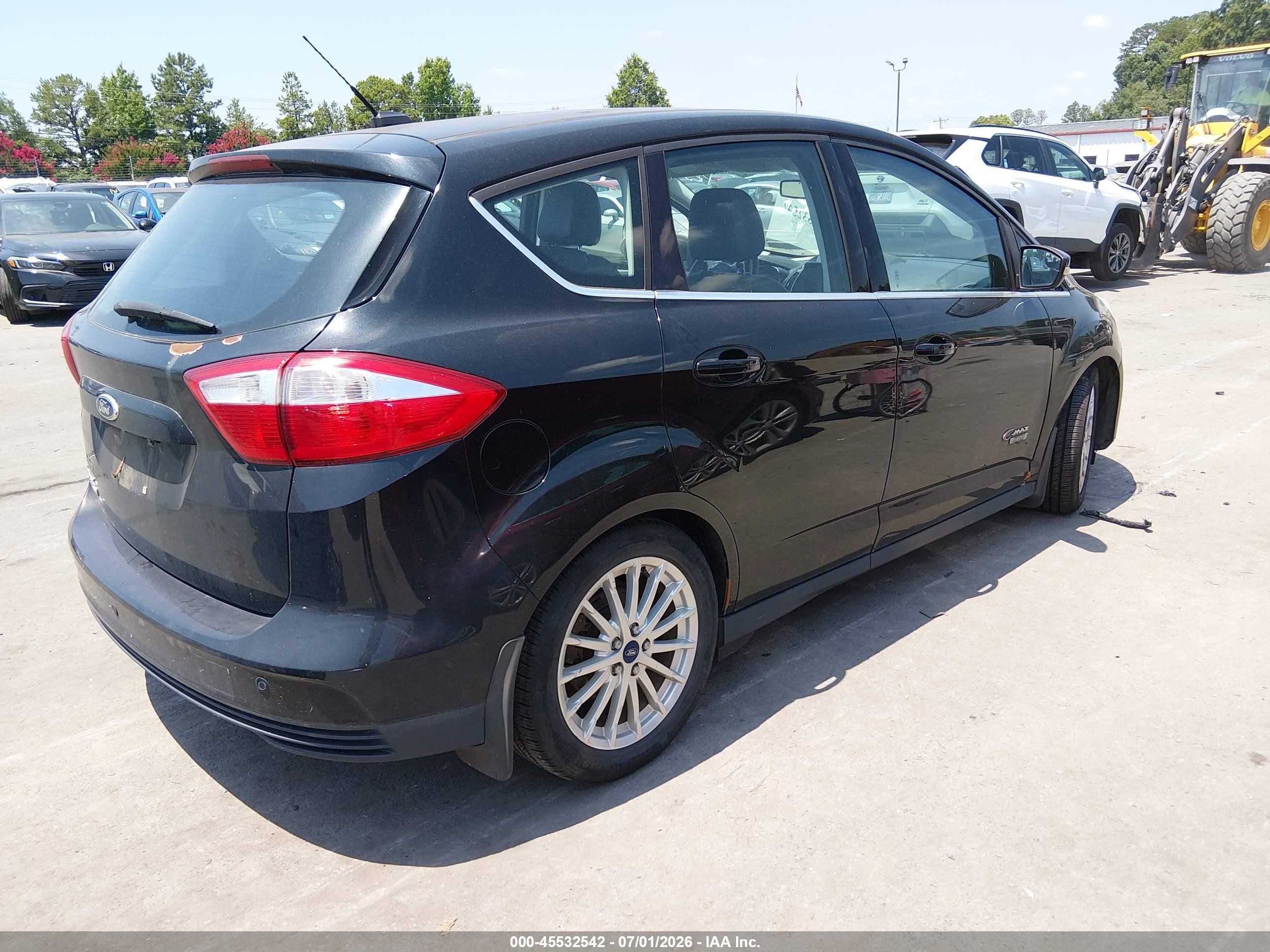 2014 Ford C-max Energi Sel Black vin: 1FADP5CUXEL515043