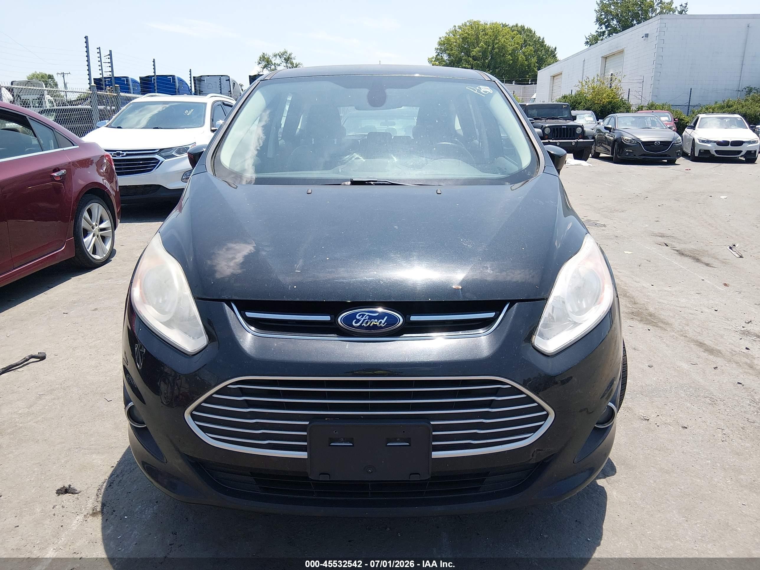 2014 Ford C-max Energi Sel Black vin: 1FADP5CUXEL515043