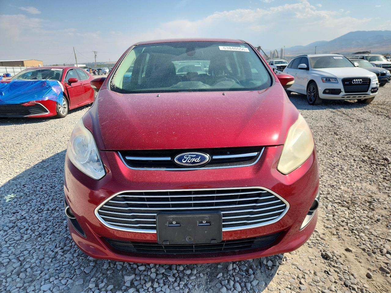 2015 Ford C-max Premium Sel Red vin: 1FADP5CUXFL104825