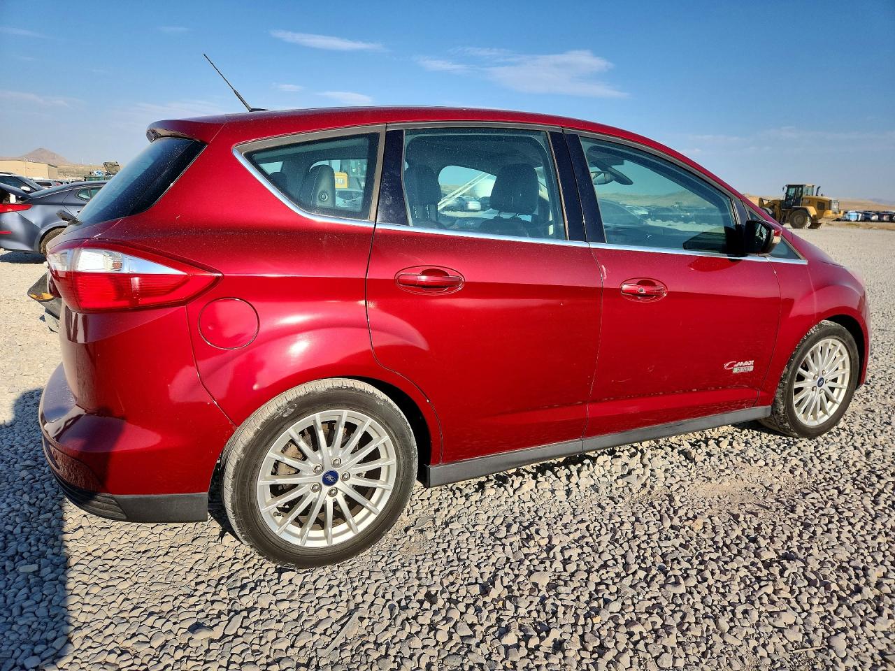 2015 Ford C-max Premium Sel Red vin: 1FADP5CUXFL104825
