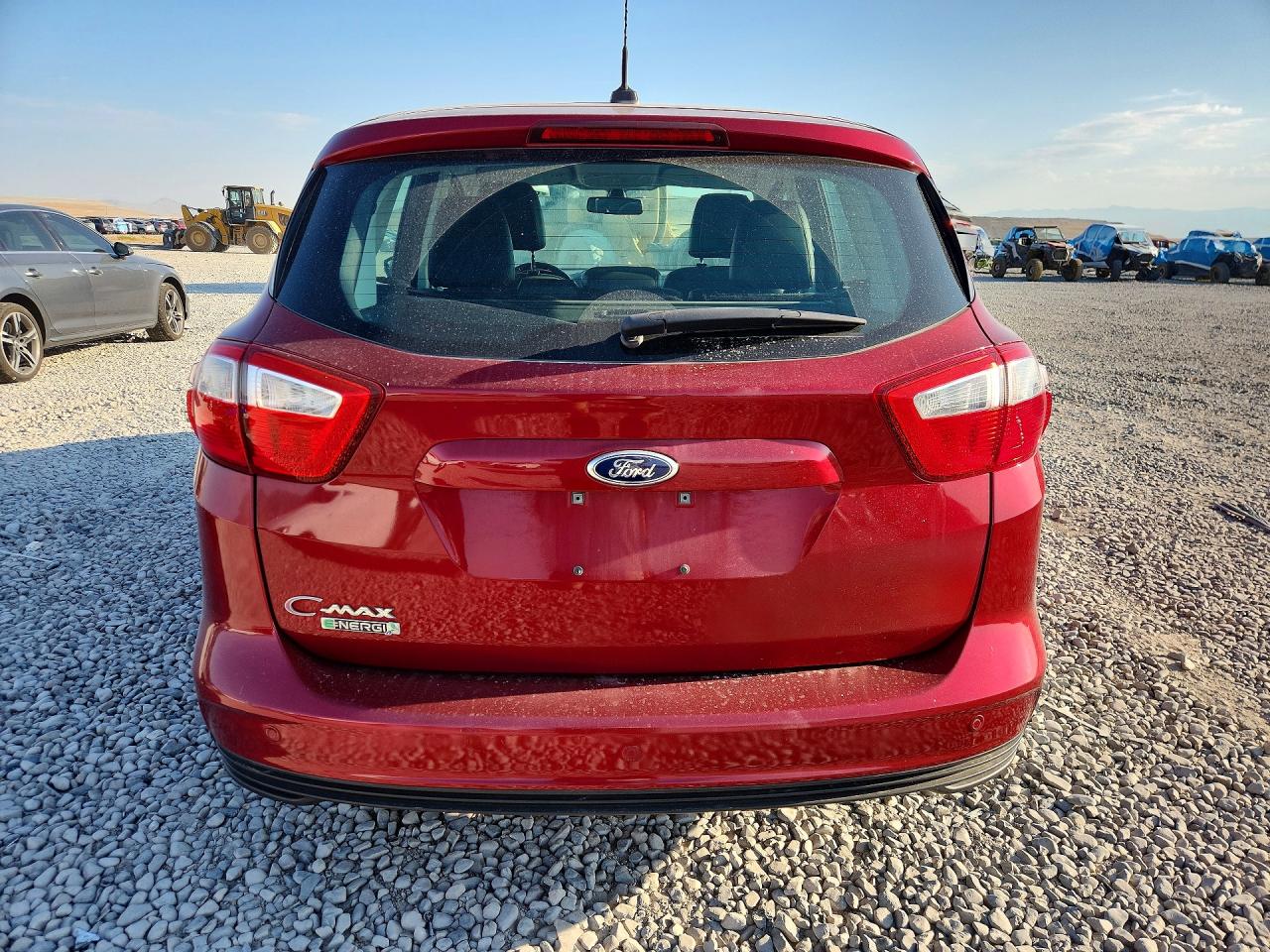 2015 Ford C-max Premium Sel Red vin: 1FADP5CUXFL104825