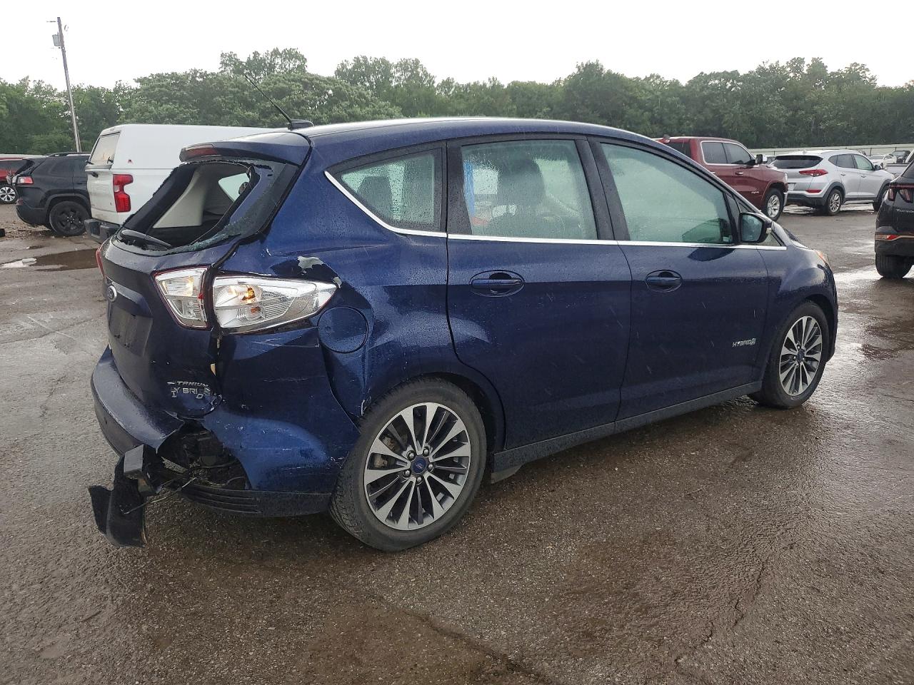 2017 Ford C-max Titanium Blue vin: 1FADP5DU0HL118718