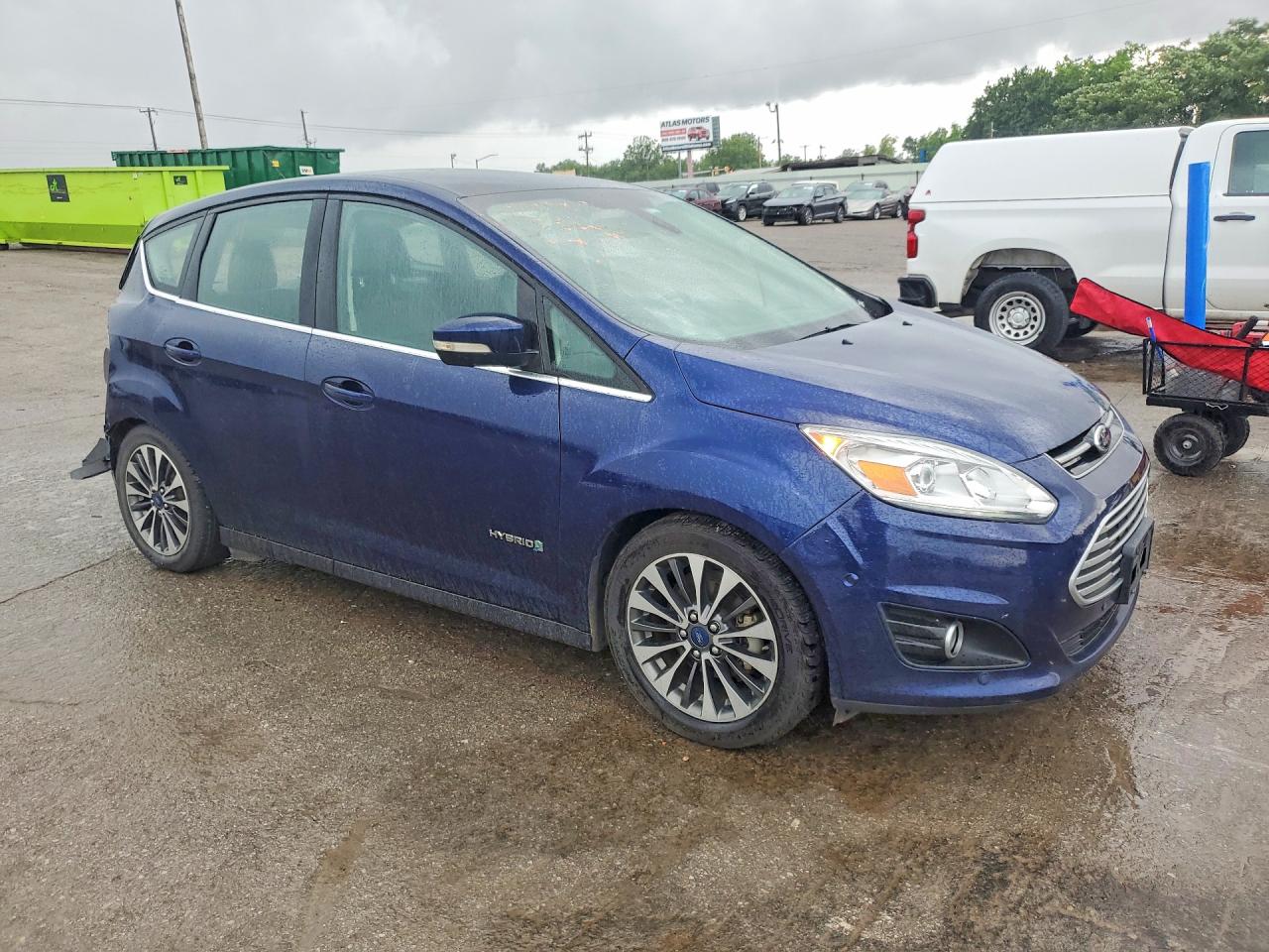 2017 Ford C-max Titanium Blue vin: 1FADP5DU0HL118718