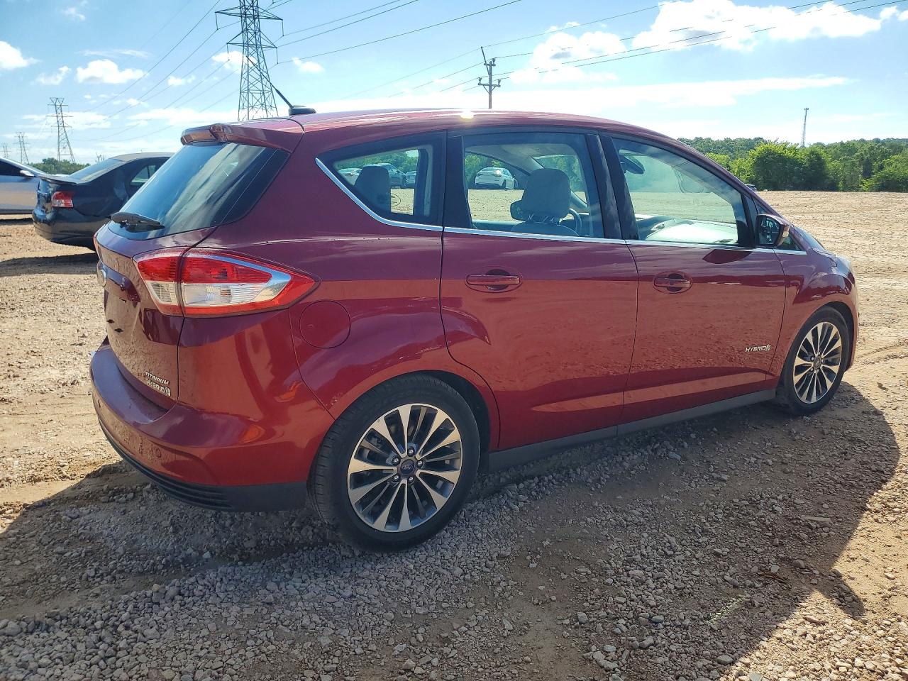 2017 Ford C-max Titanium Red vin: 1FADP5DU1HL117786
