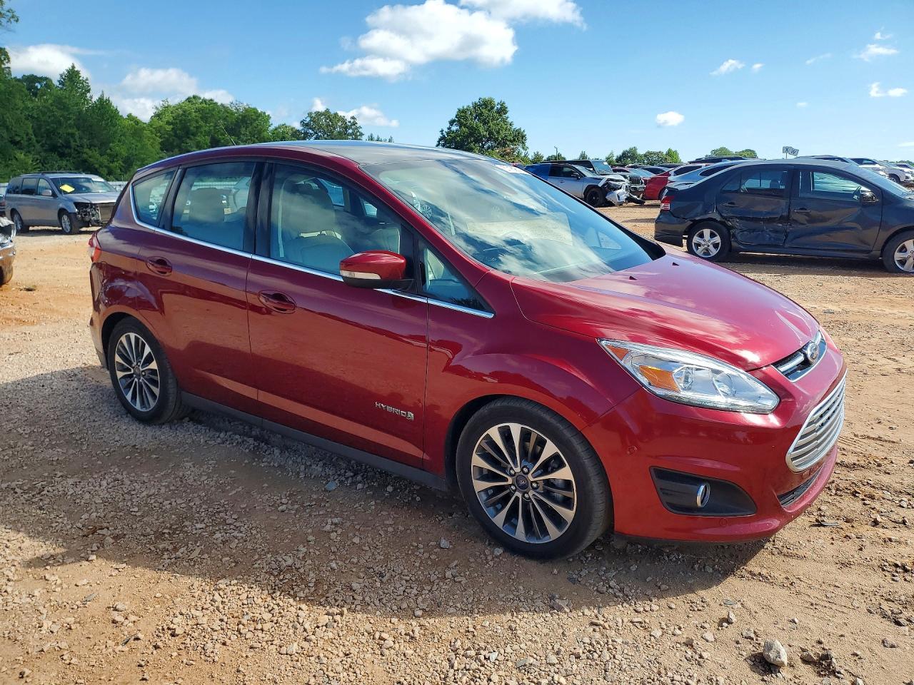 2017 Ford C-max Titanium Red vin: 1FADP5DU1HL117786