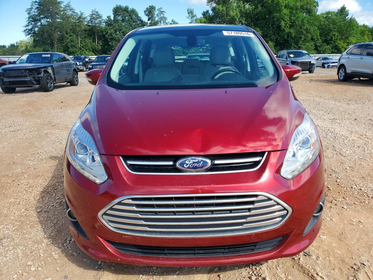 2017 Ford C-max Titanium Red vin: 1FADP5DU1HL117786
