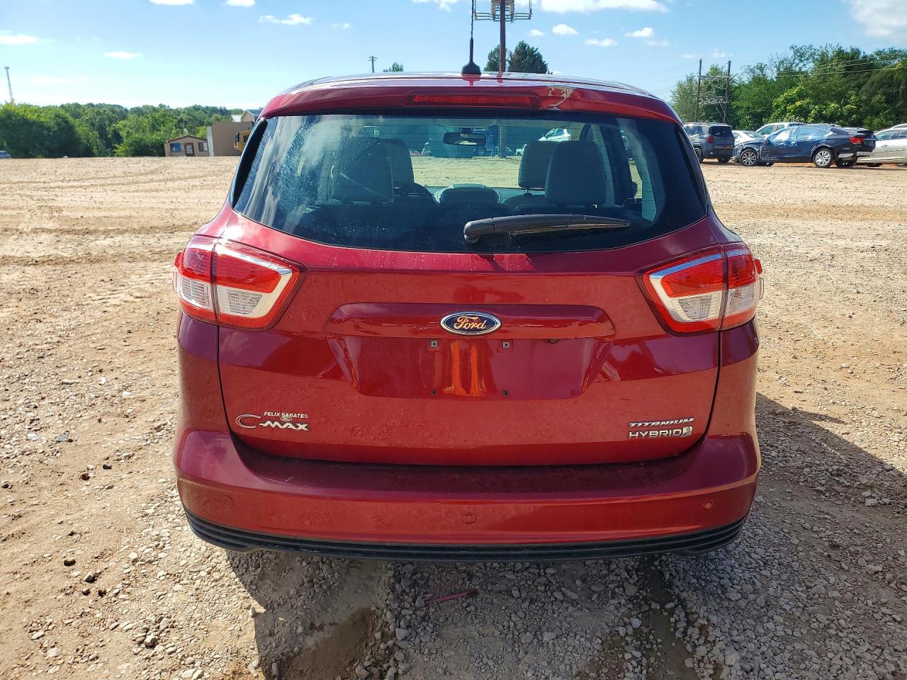 2017 Ford C-max Titanium Red vin: 1FADP5DU1HL117786