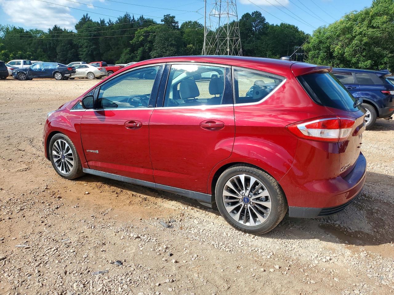 2017 Ford C-max Titanium Red vin: 1FADP5DU1HL117786