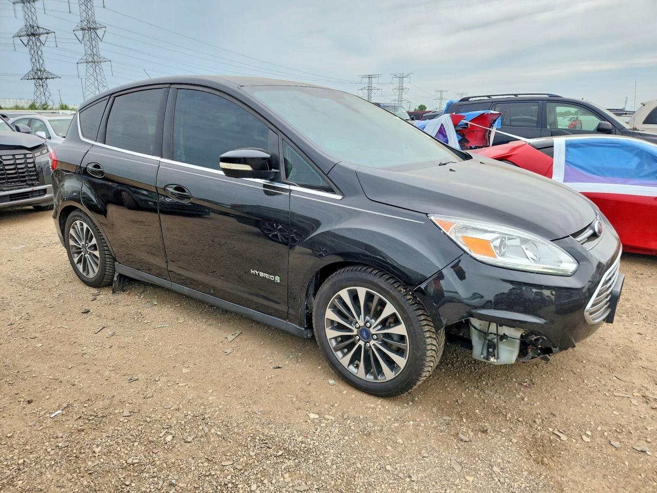 2017 Ford C-max Titanium Black vin: 1FADP5DU6HL118626