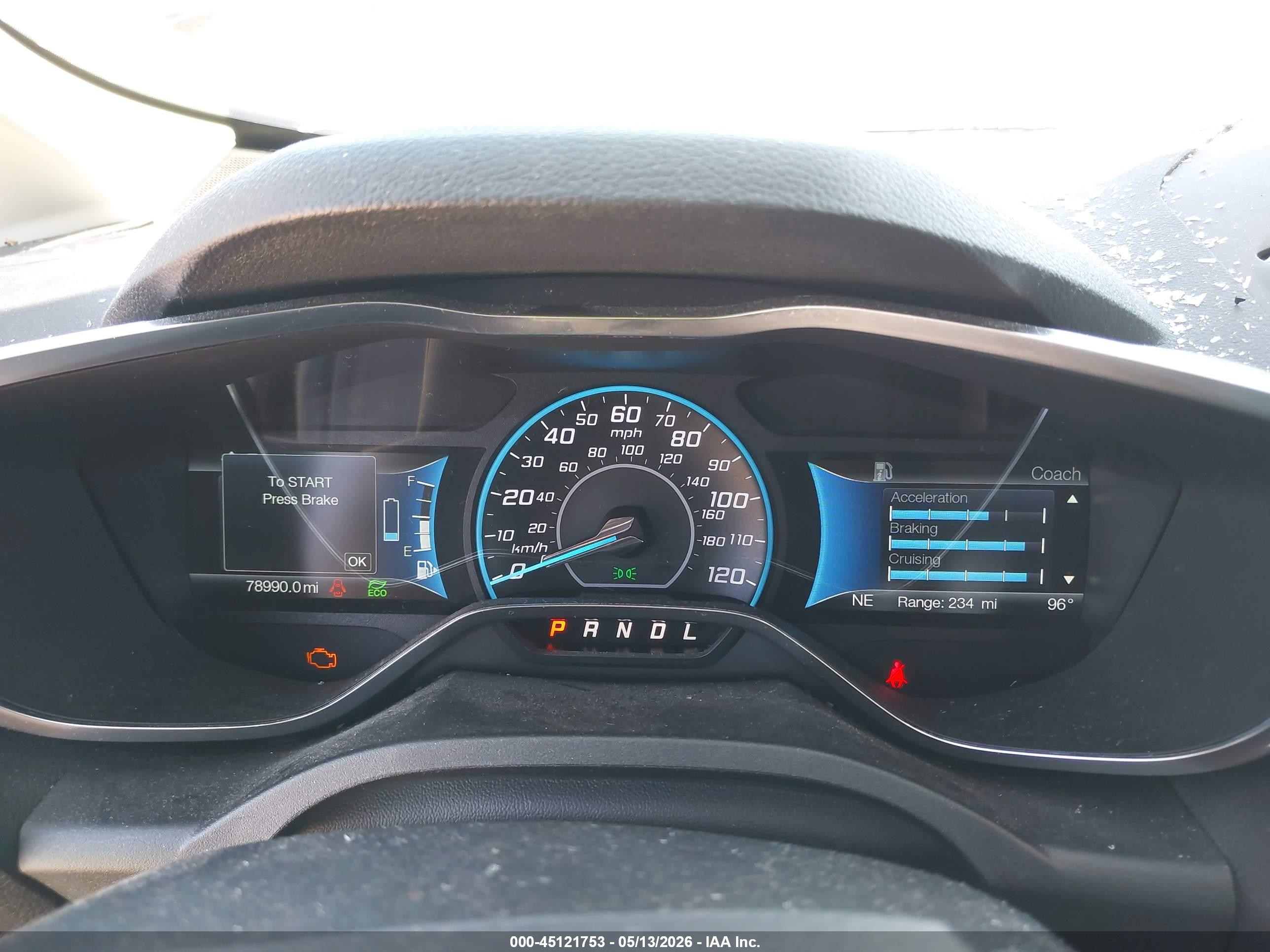 2017 Ford C-max Hybrid Titanium Champagne vin: 1FADP5DU7HL114441