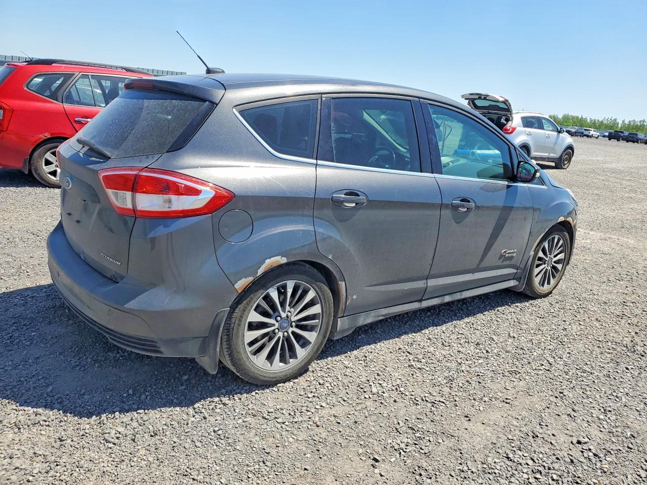 2017 Ford C-max Titanium Gray vin: 1FADP5FU3HL110481