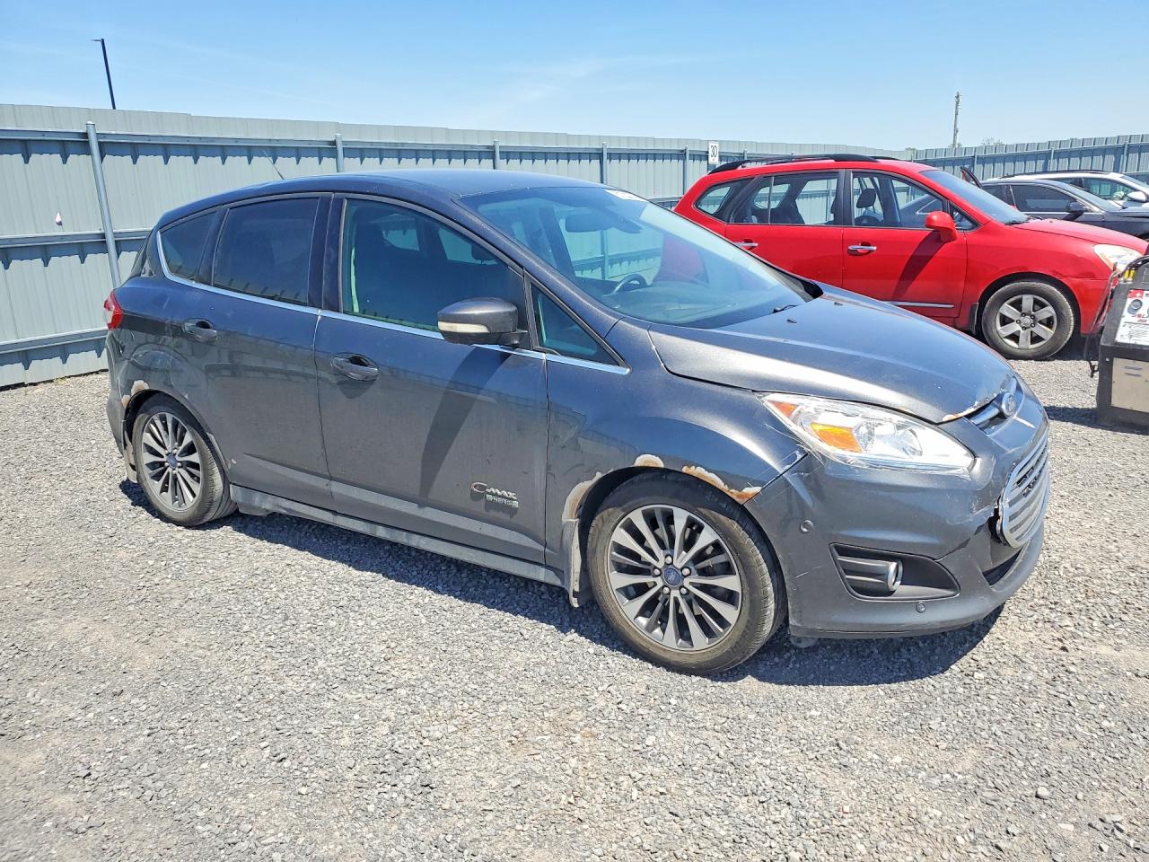 2017 Ford C-max Titanium Gray vin: 1FADP5FU3HL110481