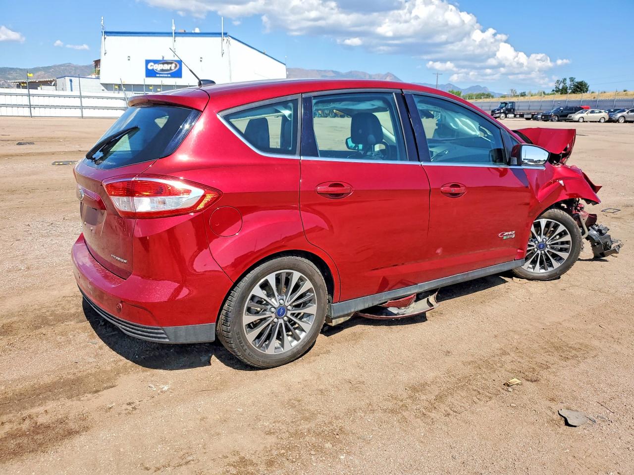 2017 Ford C-max Titanium Красный vin: 1FADP5FU9HL100912