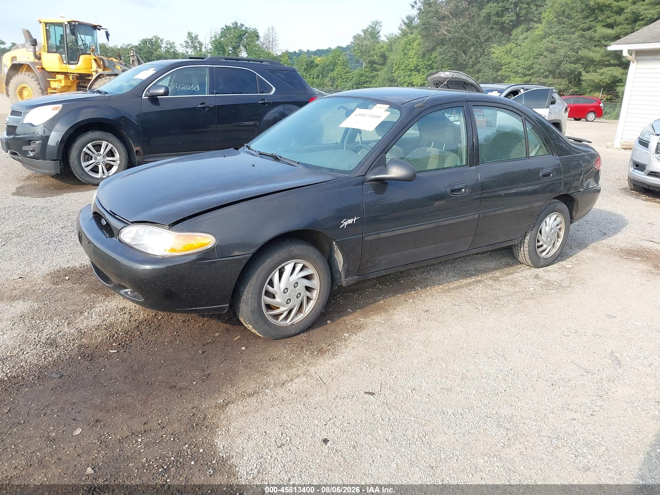 1998 Ford Escort Se Black vin: 1FAFP13P0WW276419