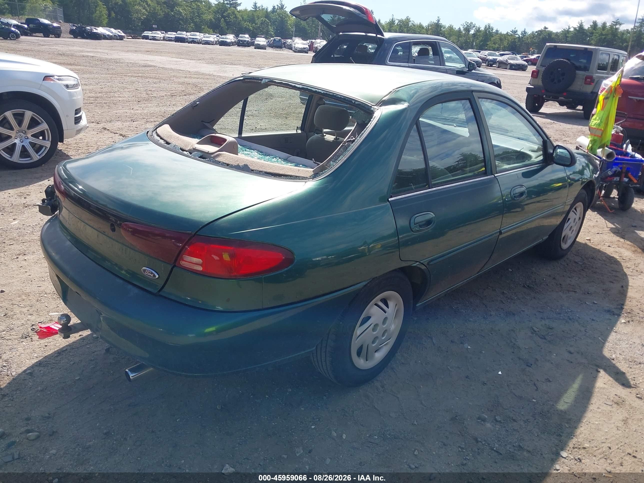 1999 Ford Escort Se Green vin: 1FAFP13P3XW286783
