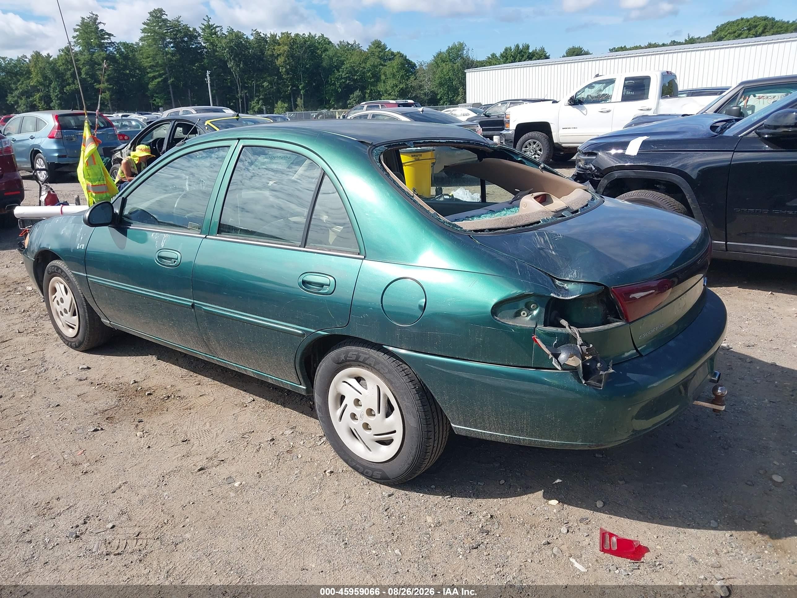 1999 Ford Escort Se Green vin: 1FAFP13P3XW286783