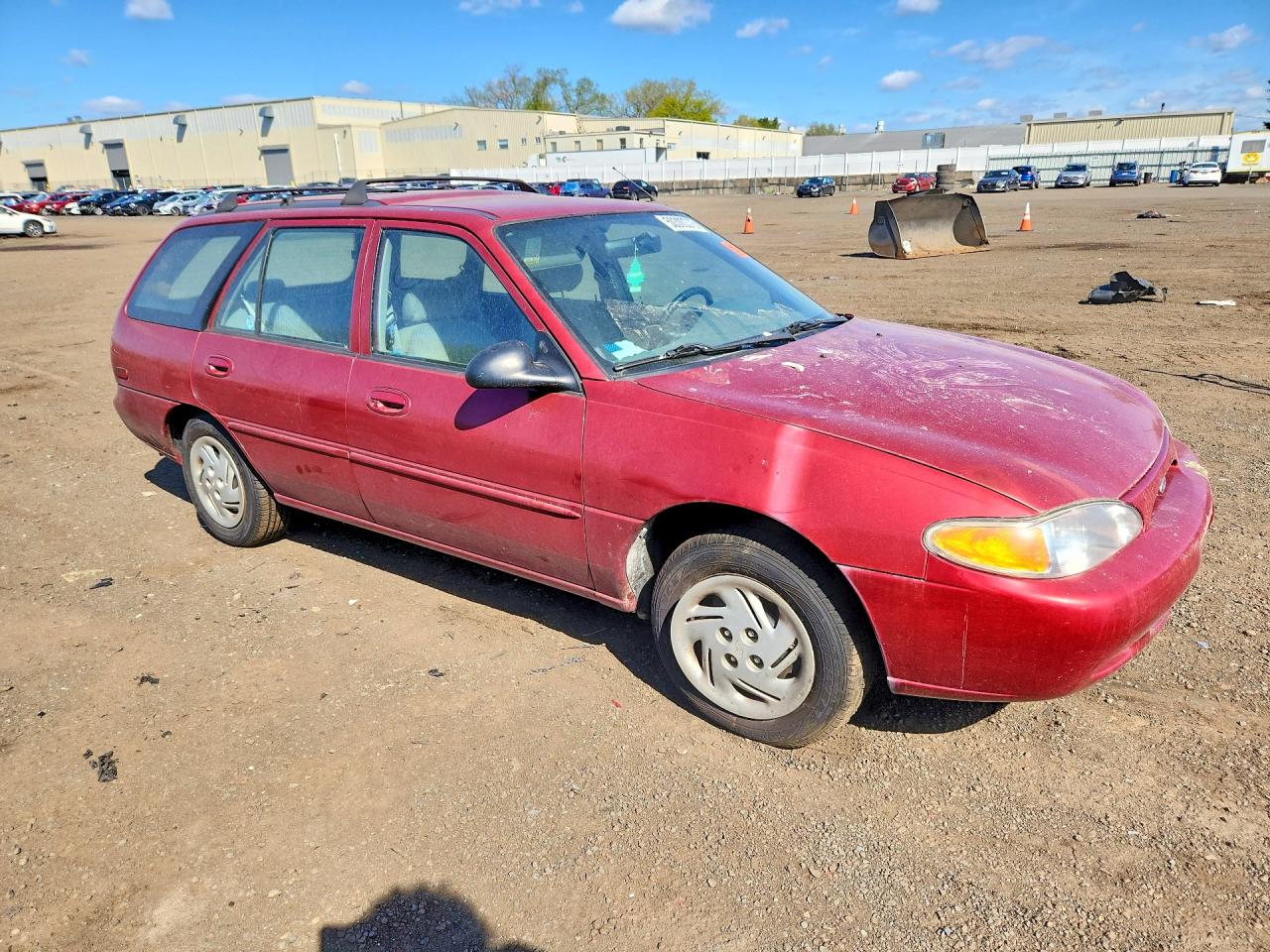 1998 Ford Escort Se Burgundy vin: 1FAFP15P1WW240624