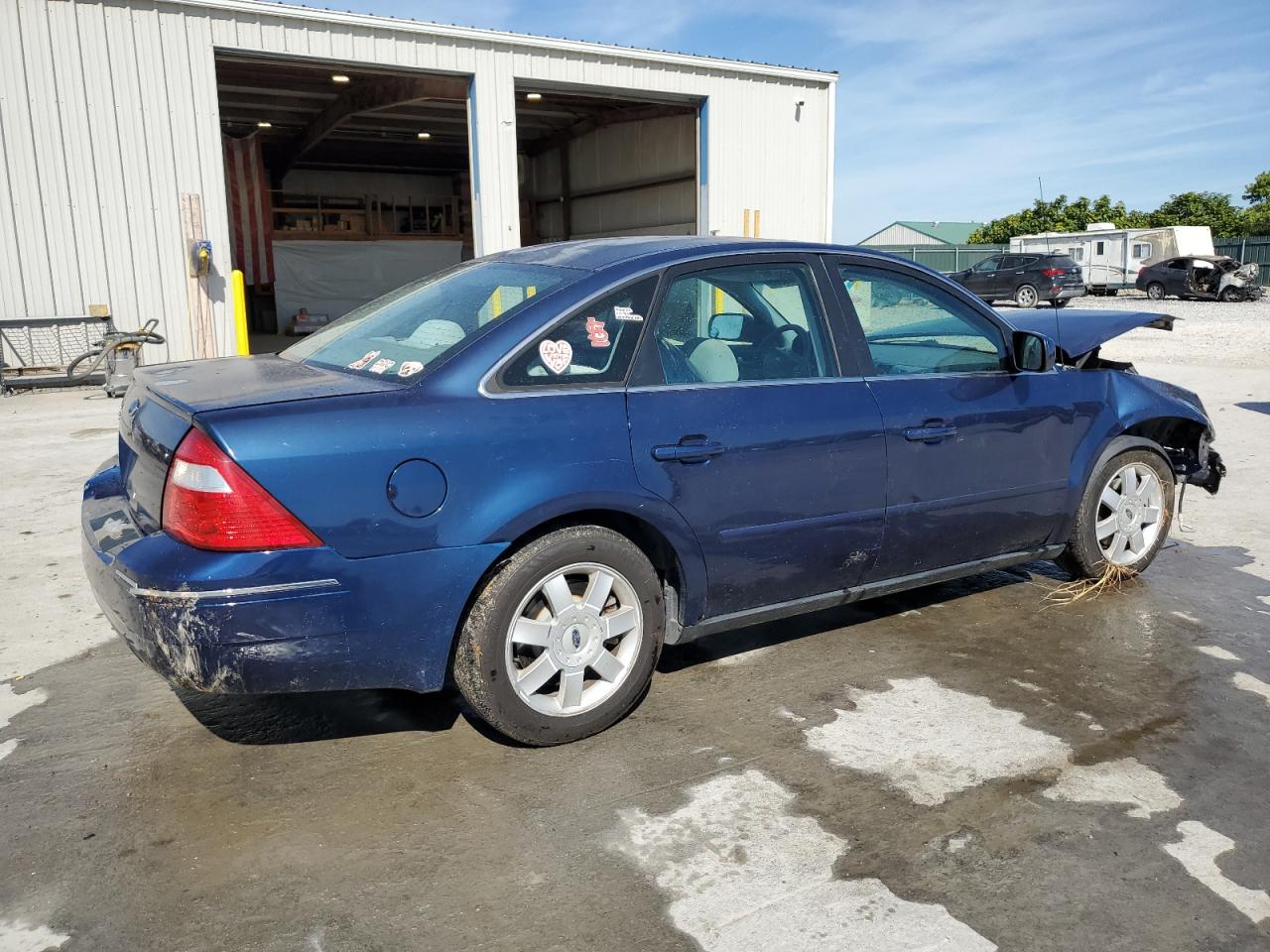 2006 Ford Five Hundred Se Blue vin: 1FAFP23106G106945