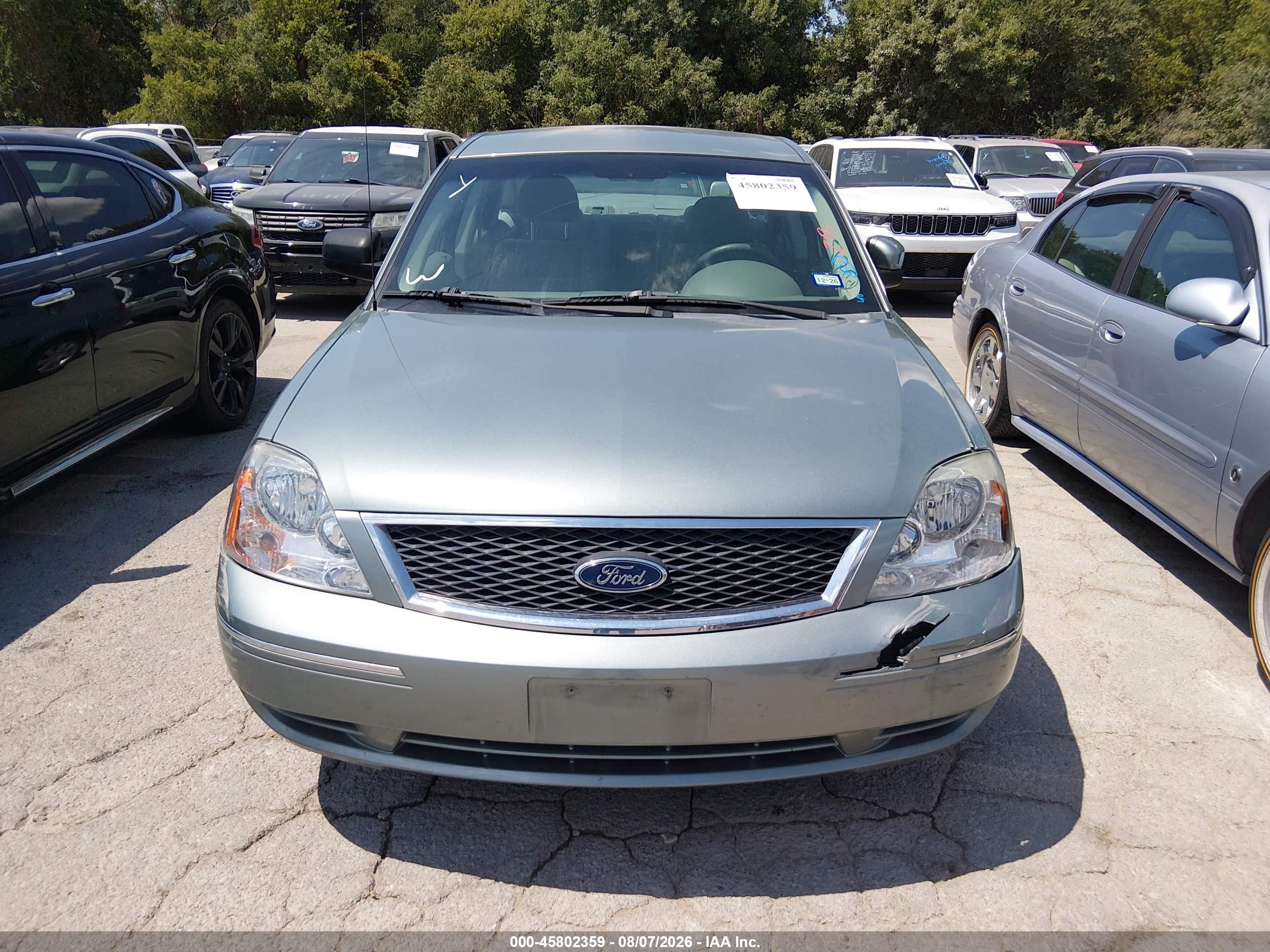 2005 Ford Five Hundred Se Green vin: 1FAFP23115G130041