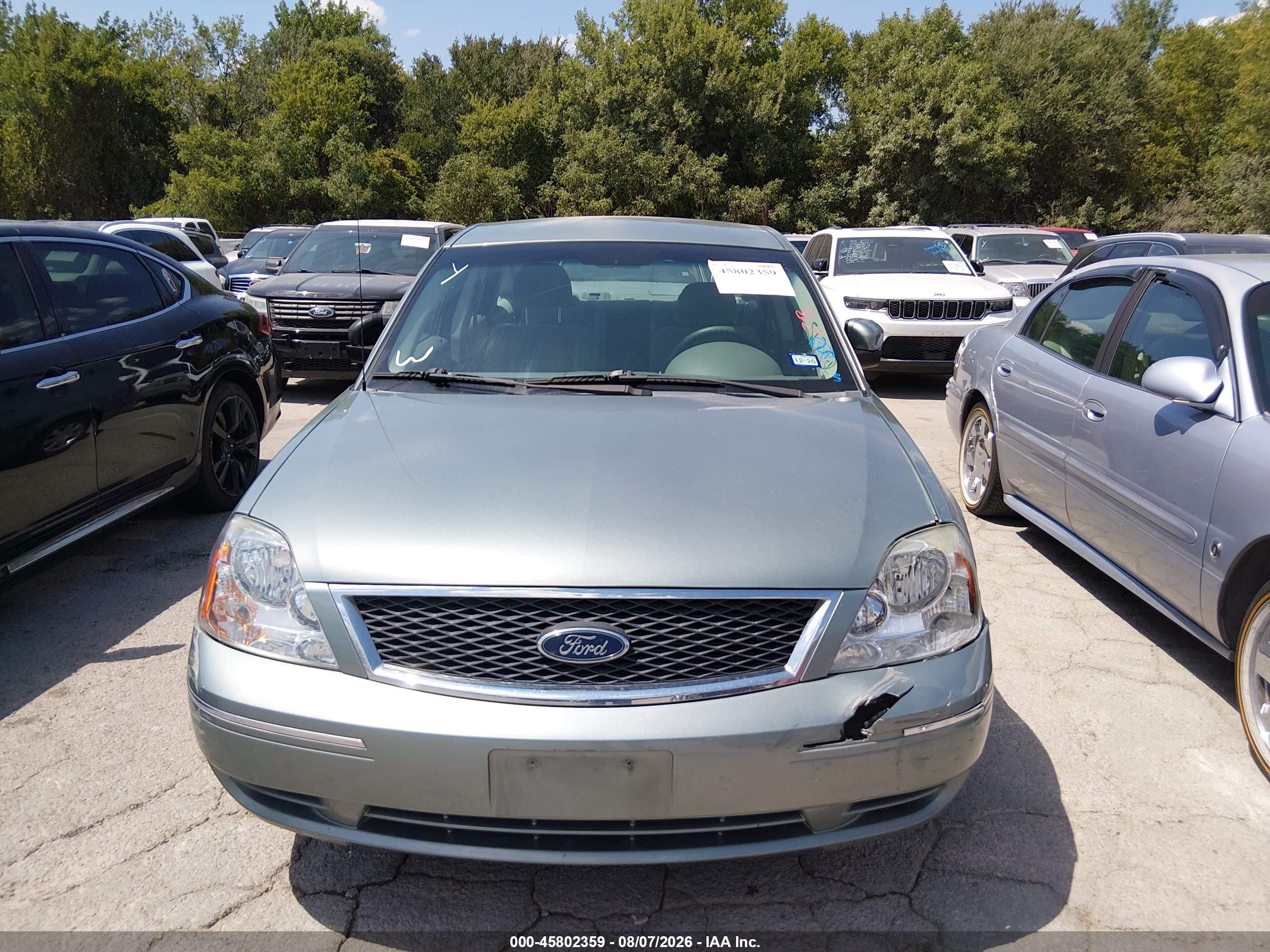 2005 Ford Five Hundred Se Green vin: 1FAFP23115G130041
