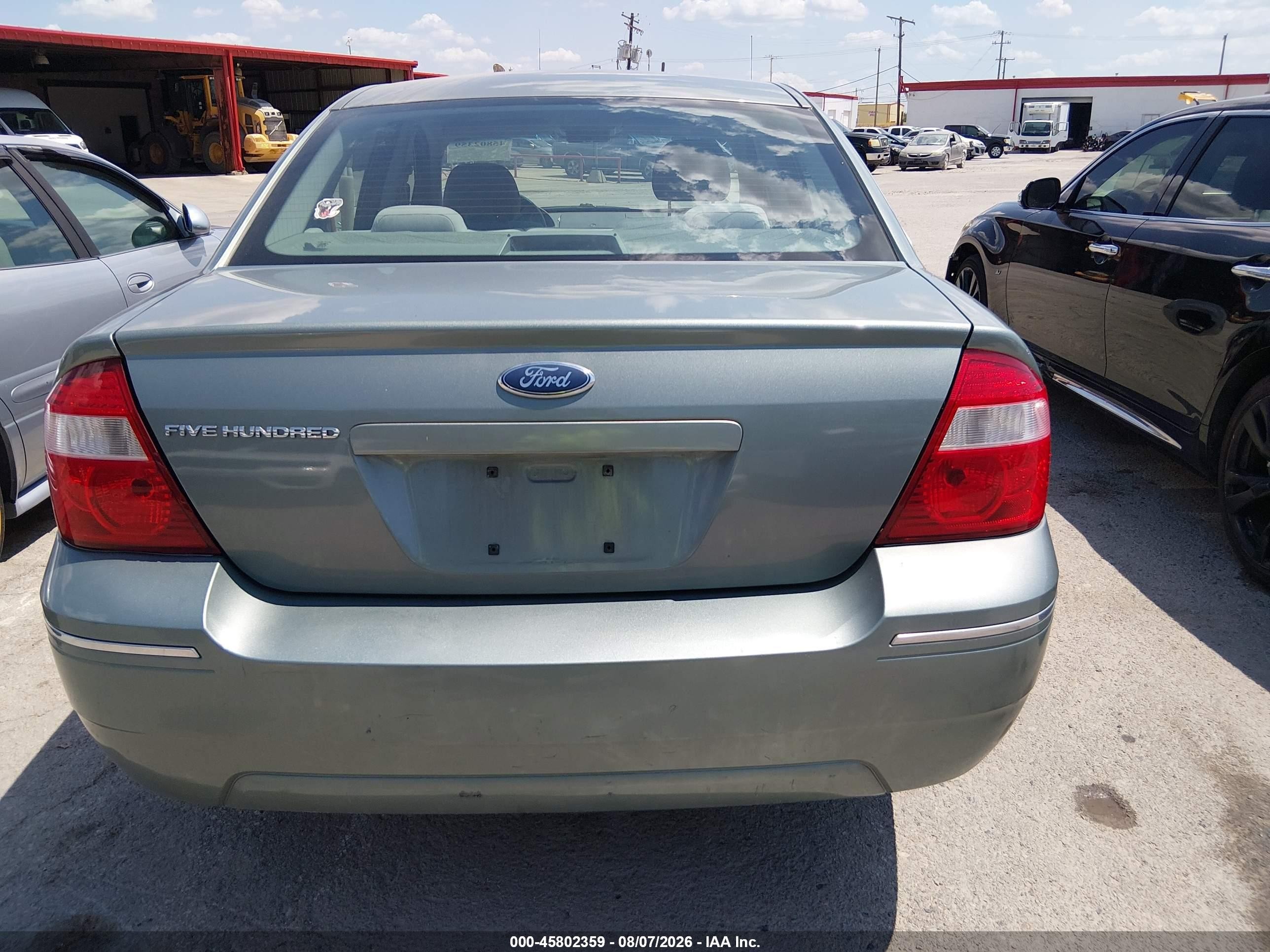 2005 Ford Five Hundred Se Green vin: 1FAFP23115G130041
