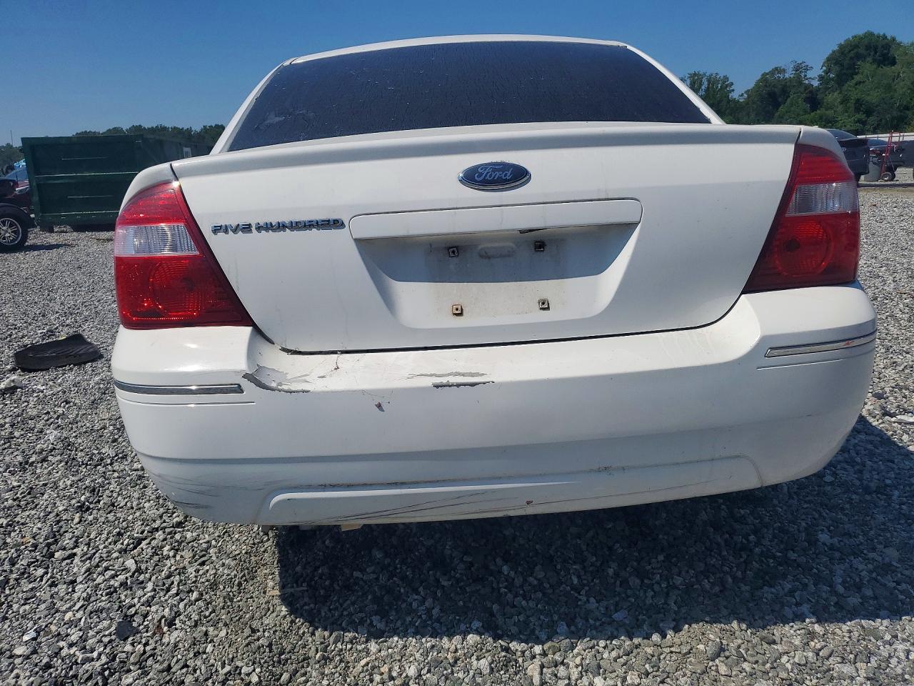 2006 Ford Five Hundred Se White vin: 1FAFP23116G107585