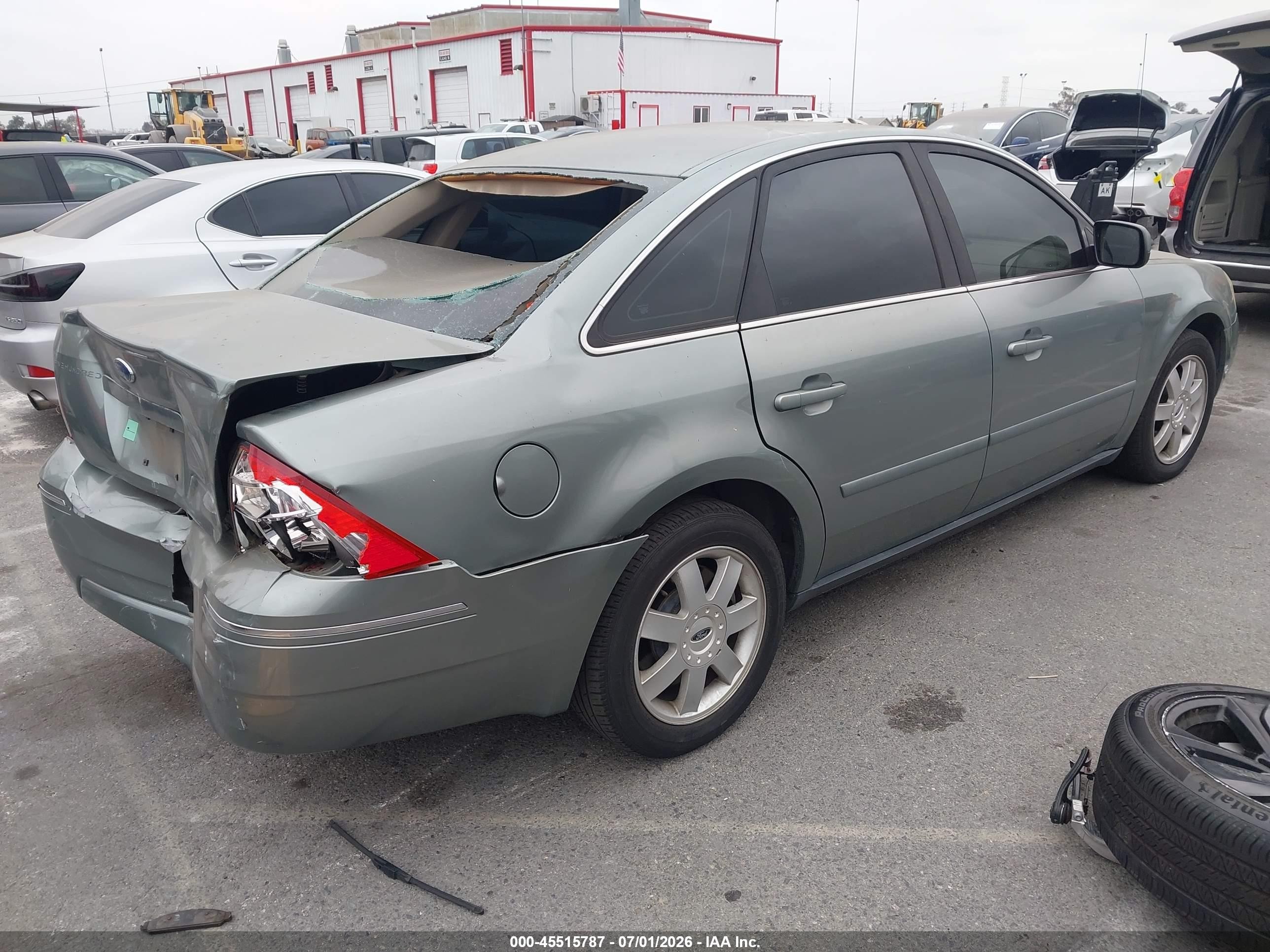 2005 Ford Five Hundred Se Green vin: 1FAFP23145G107756