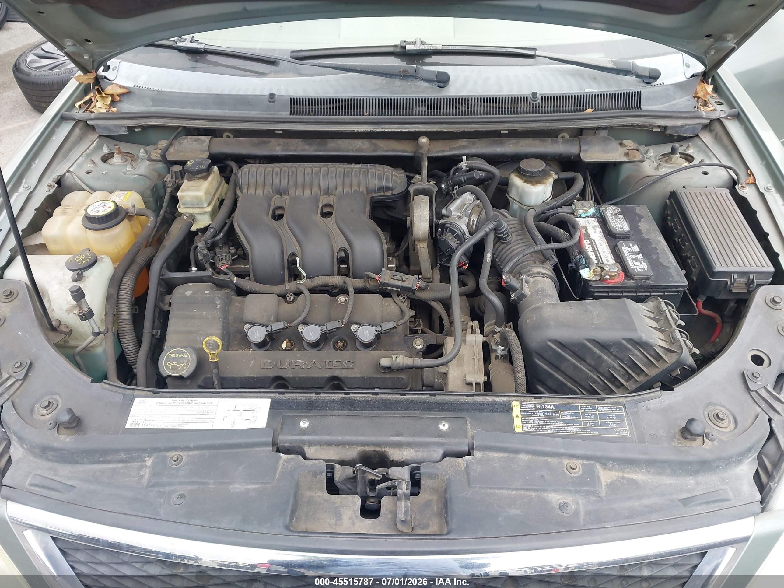 2005 Ford Five Hundred Se Green vin: 1FAFP23145G107756
