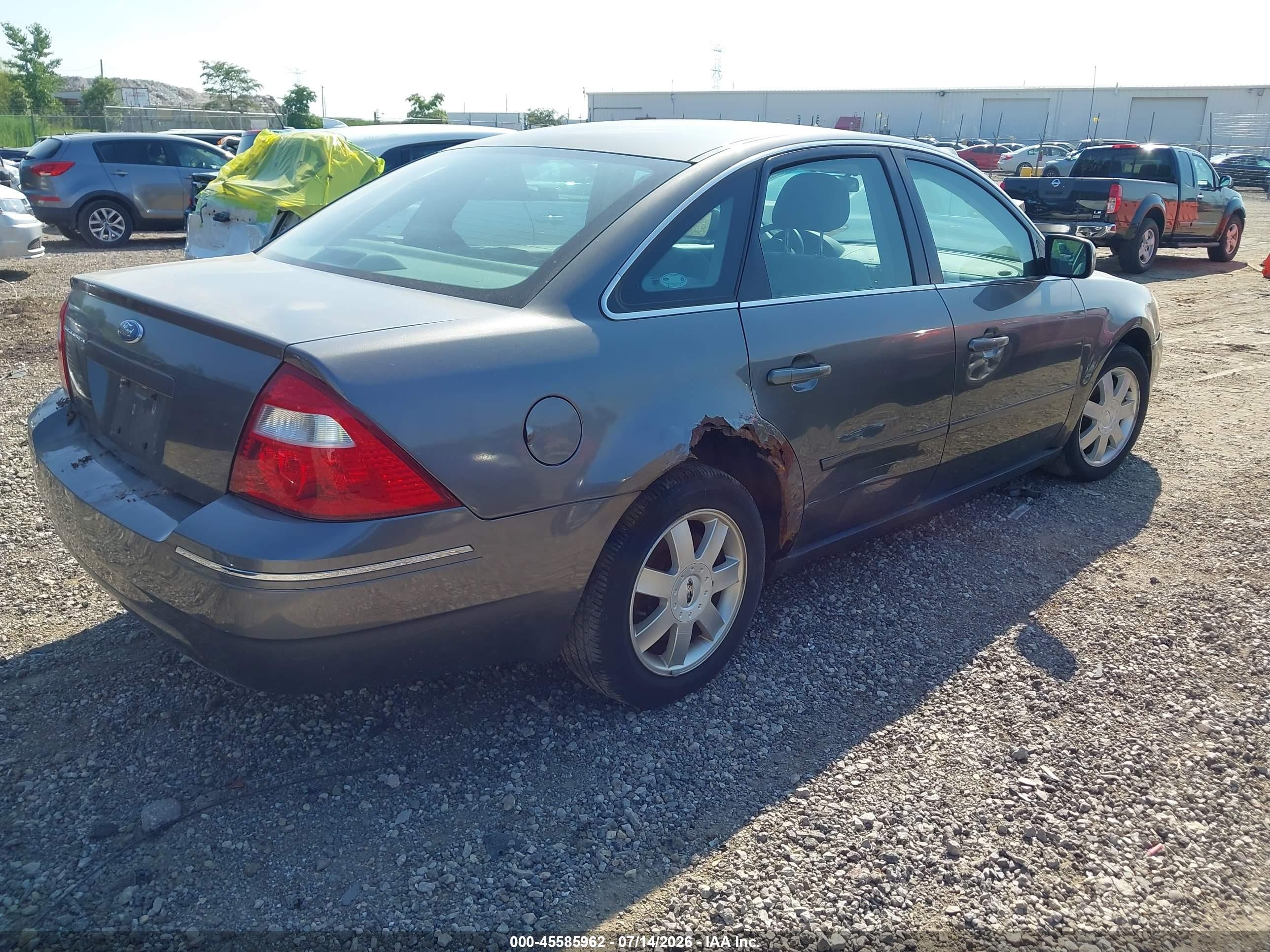 2005 Ford Five Hundred Se Gray vin: 1FAFP23175G120677