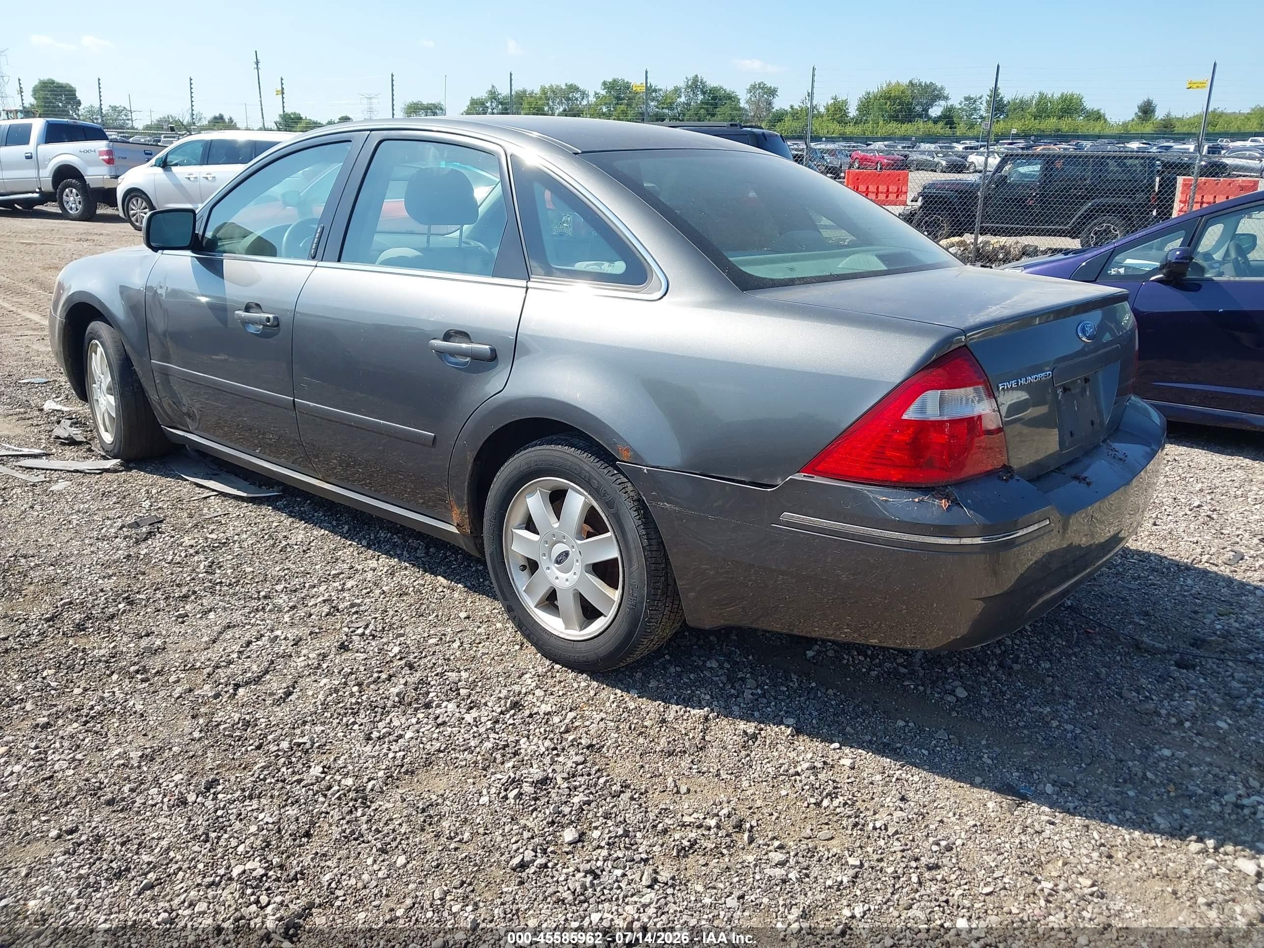 2005 Ford Five Hundred Se Gray vin: 1FAFP23175G120677