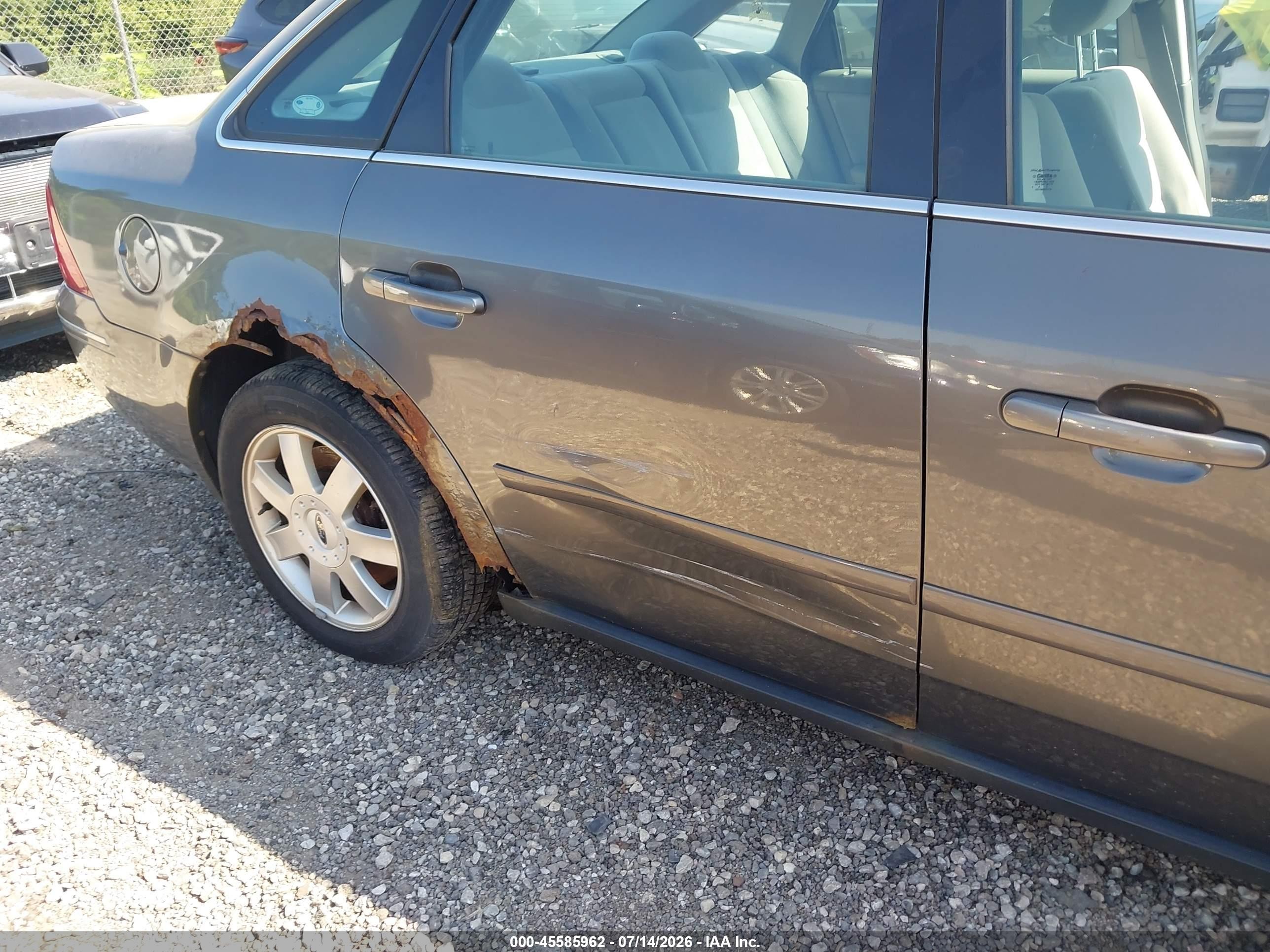 2005 Ford Five Hundred Se Gray vin: 1FAFP23175G120677