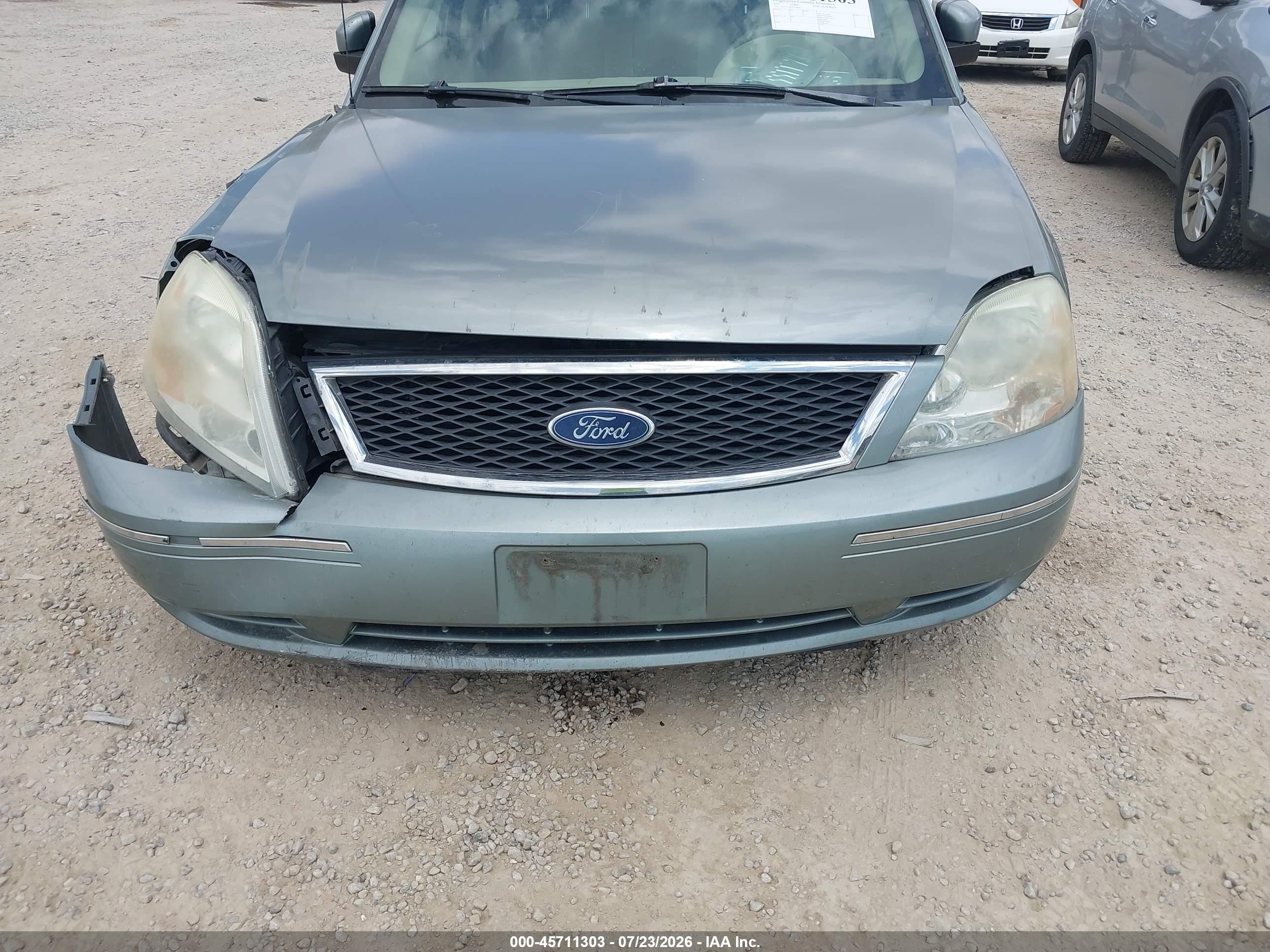 2005 Ford Five Hundred Se Green vin: 1FAFP23185G128805