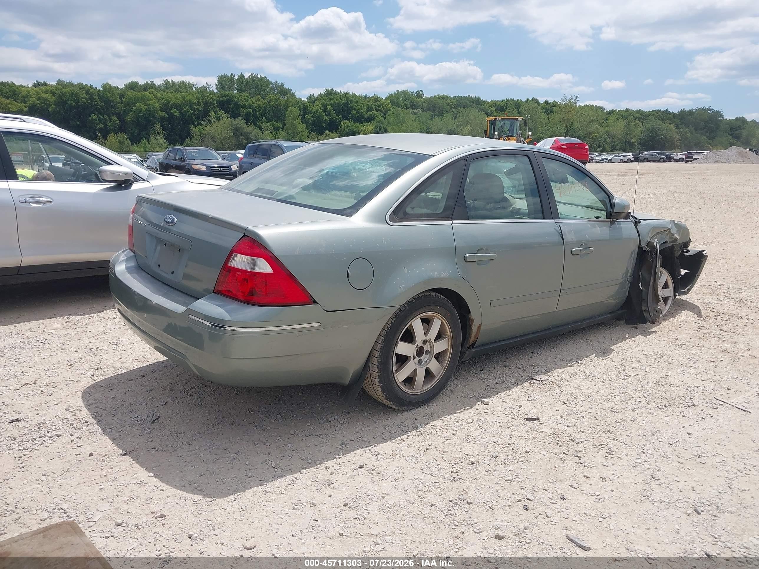 2005 Ford Five Hundred Se Green vin: 1FAFP23185G128805